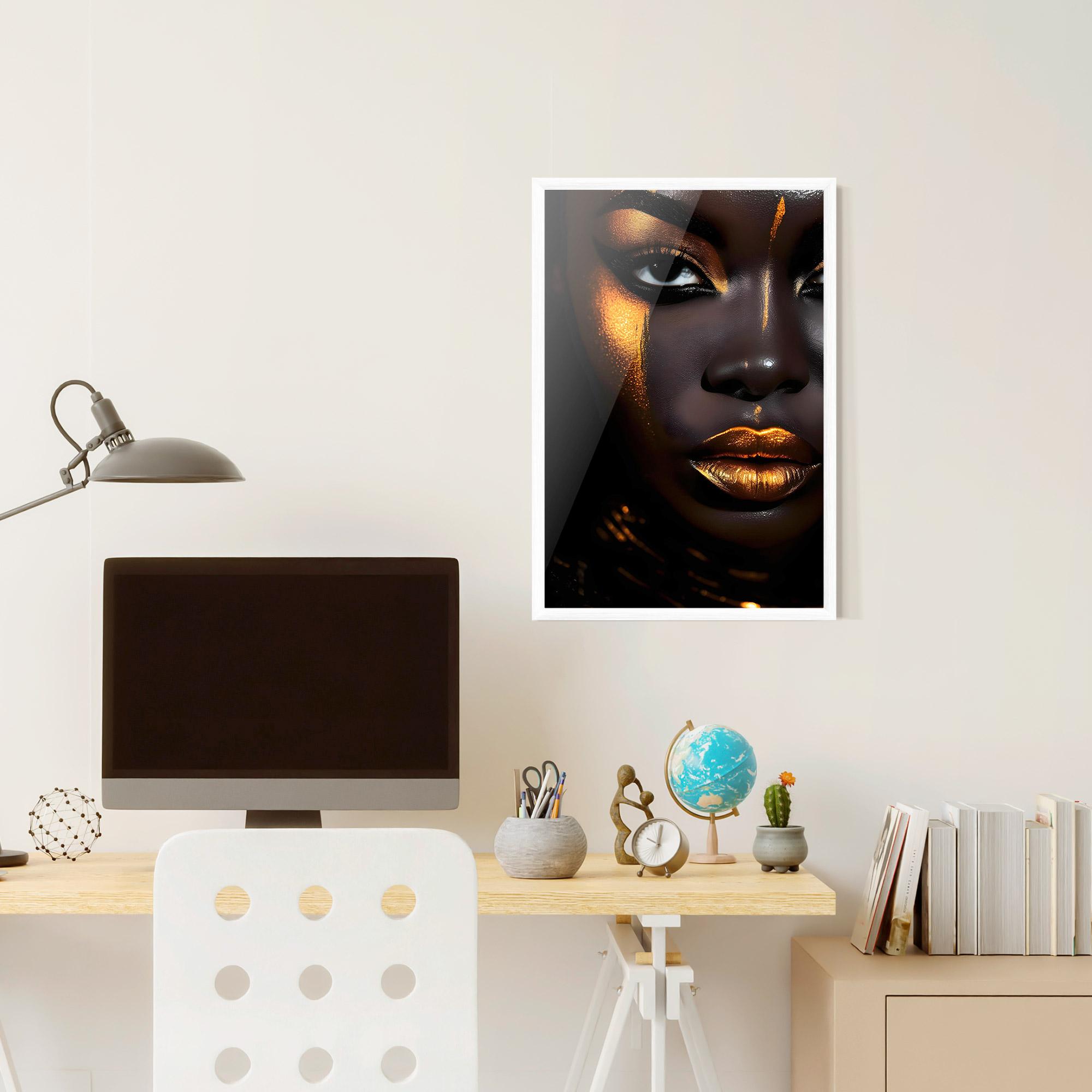 Poster Înrămat Skin Black Gold mockup 6