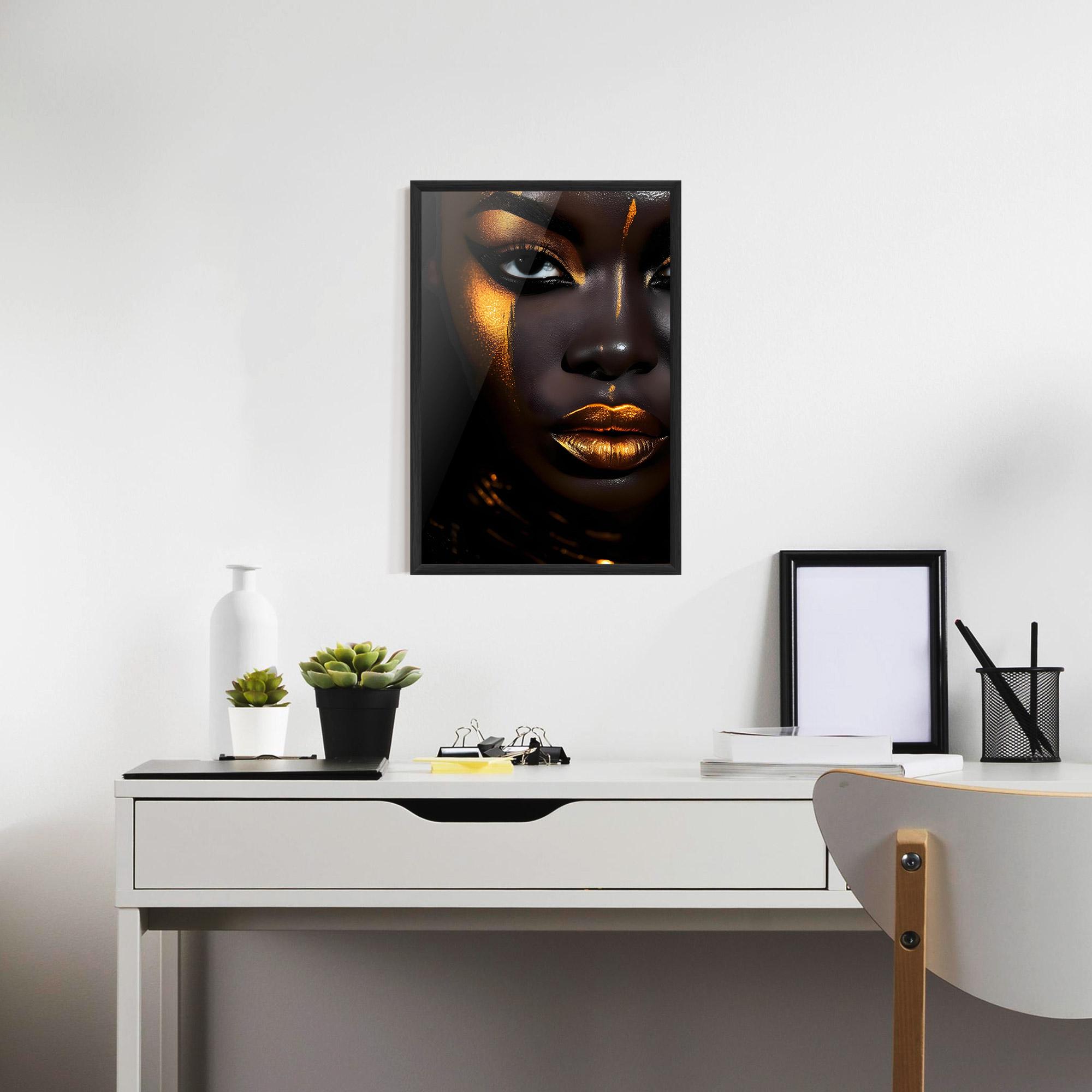 Poster Înrămat Skin Black Gold mockup 7