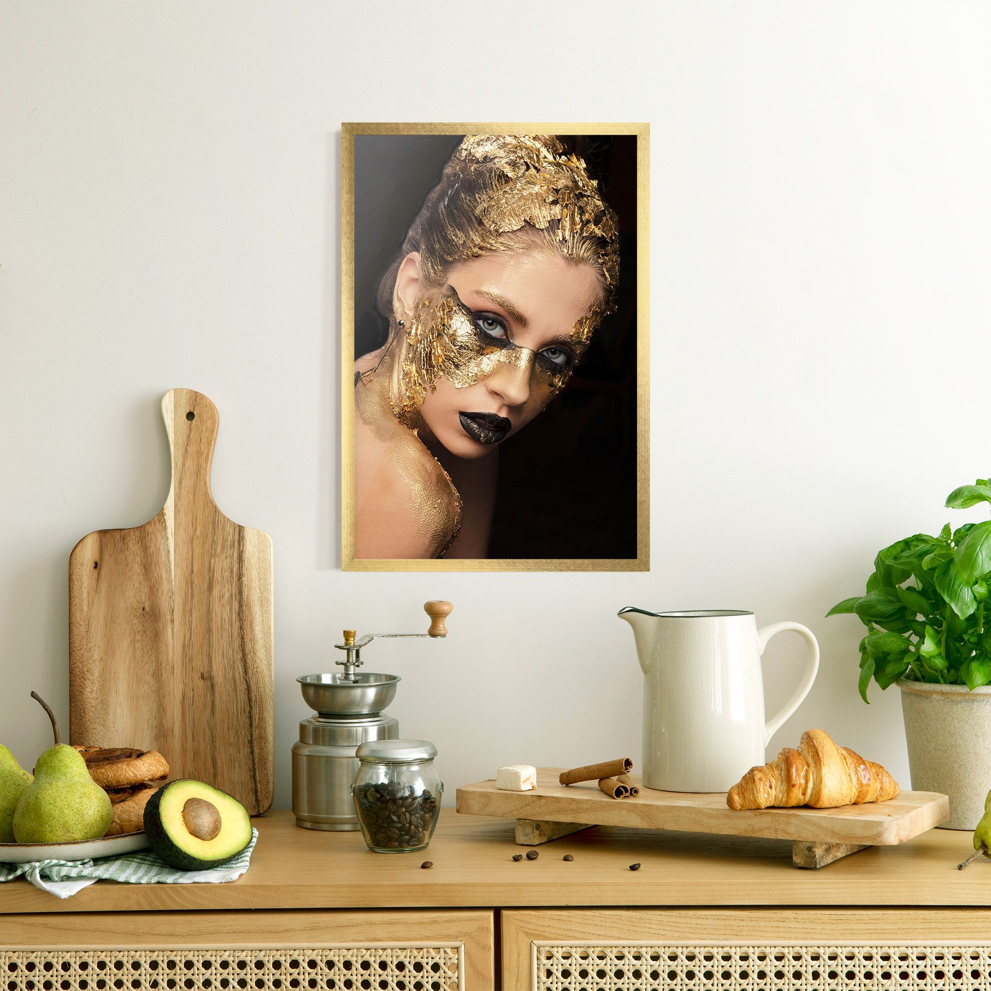 Golden Foil Face mockup 8