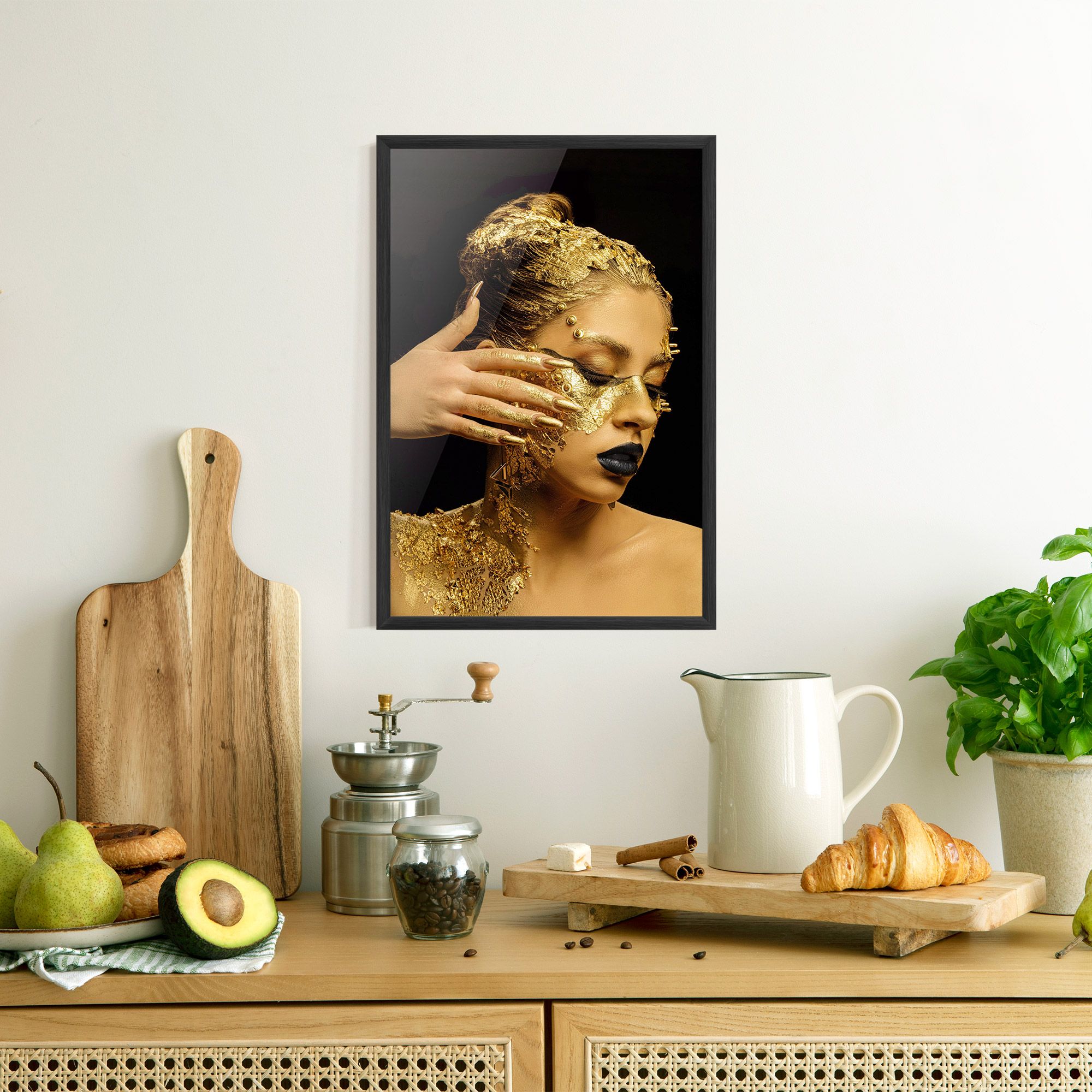 Festive Golden Makeup mockup 8