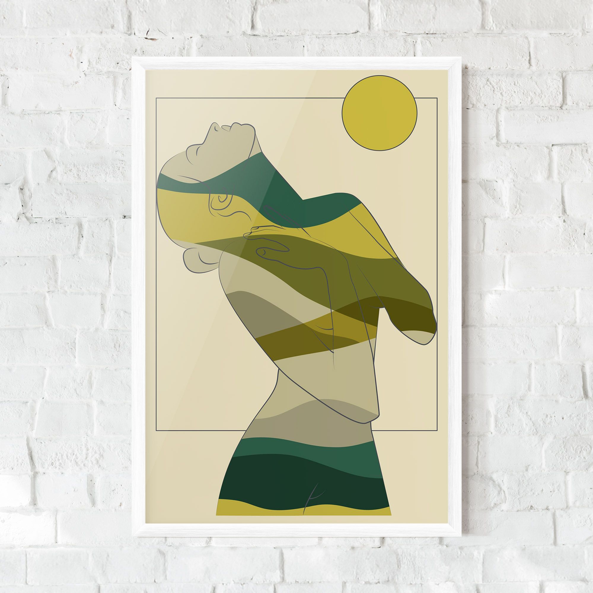 Green Nature Woman mockup 0