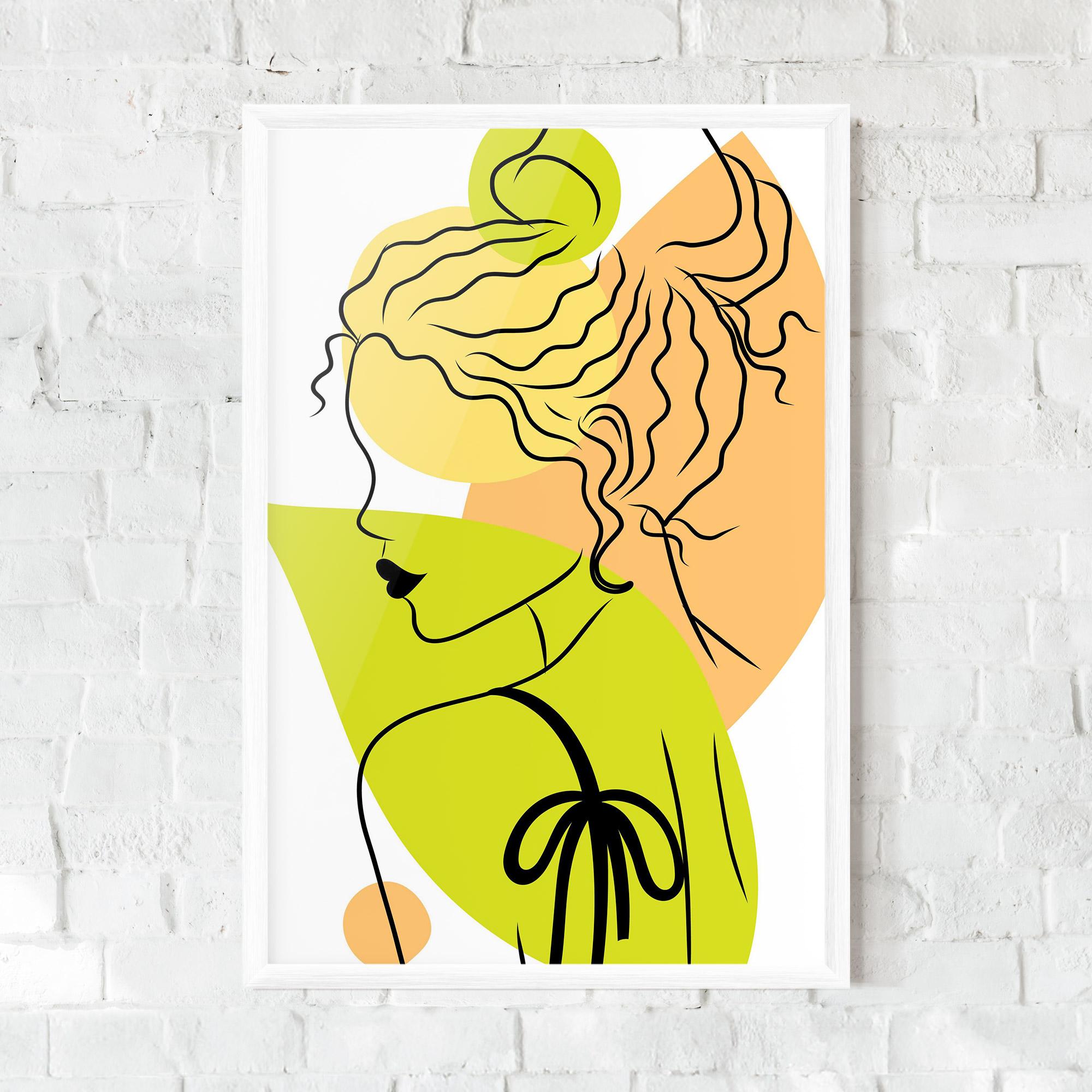 Poster Înrămat Lime Woman mockup 0