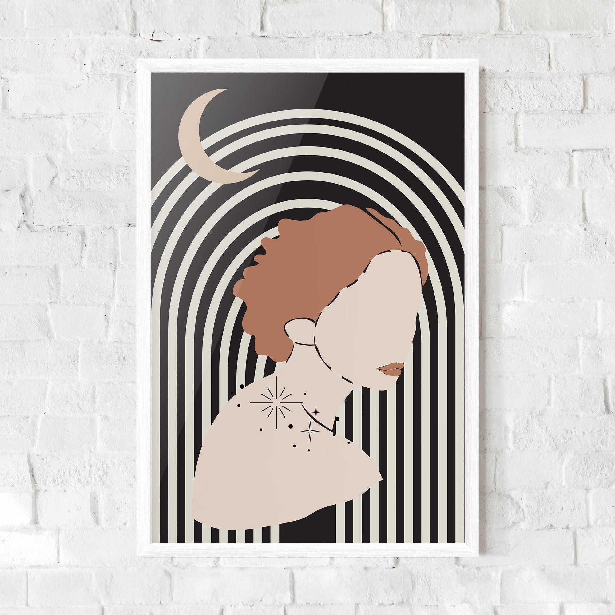 Poster Înrămat Woman Orange Lips mockup 0