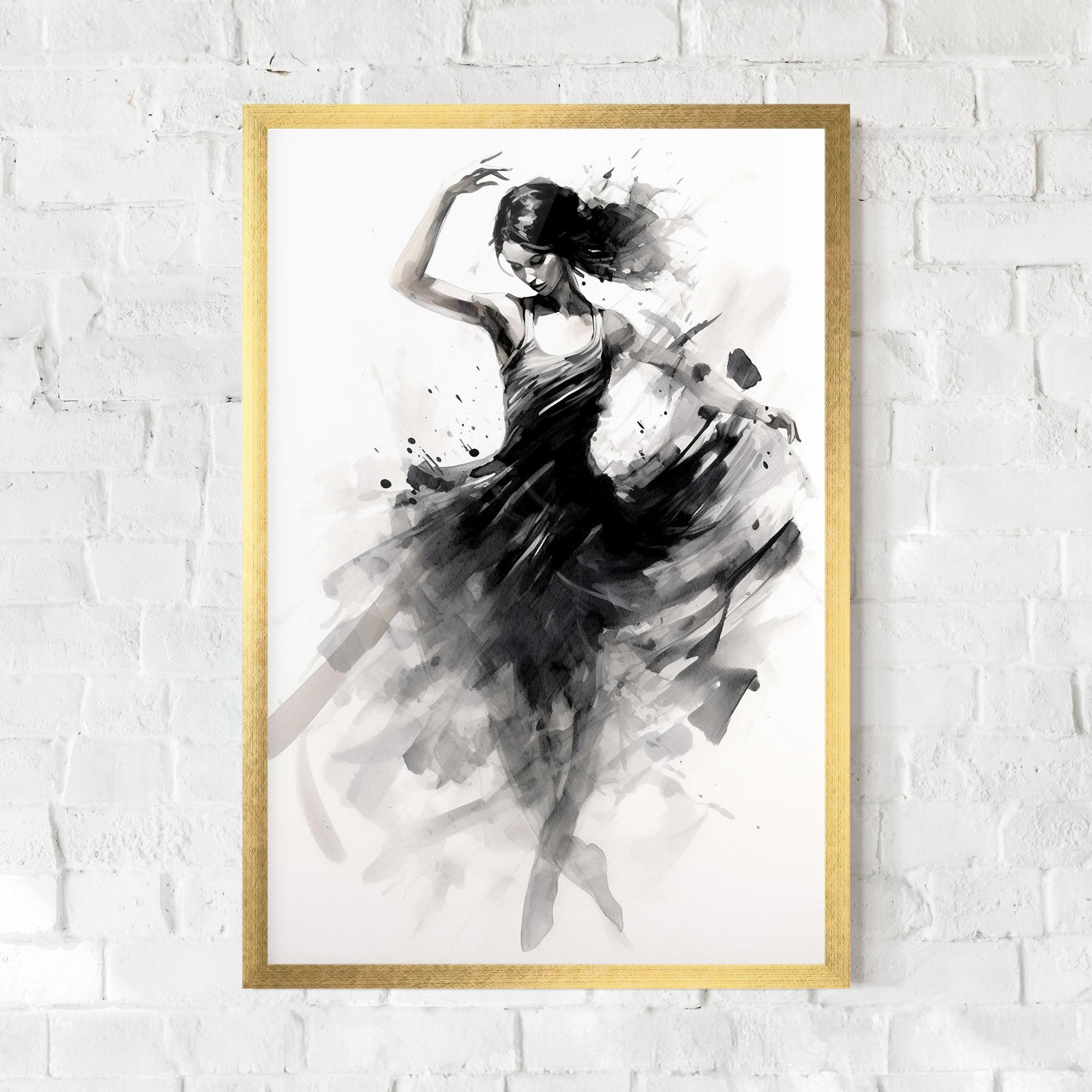 Poster Înrămat Dancing Woman mockup 0
