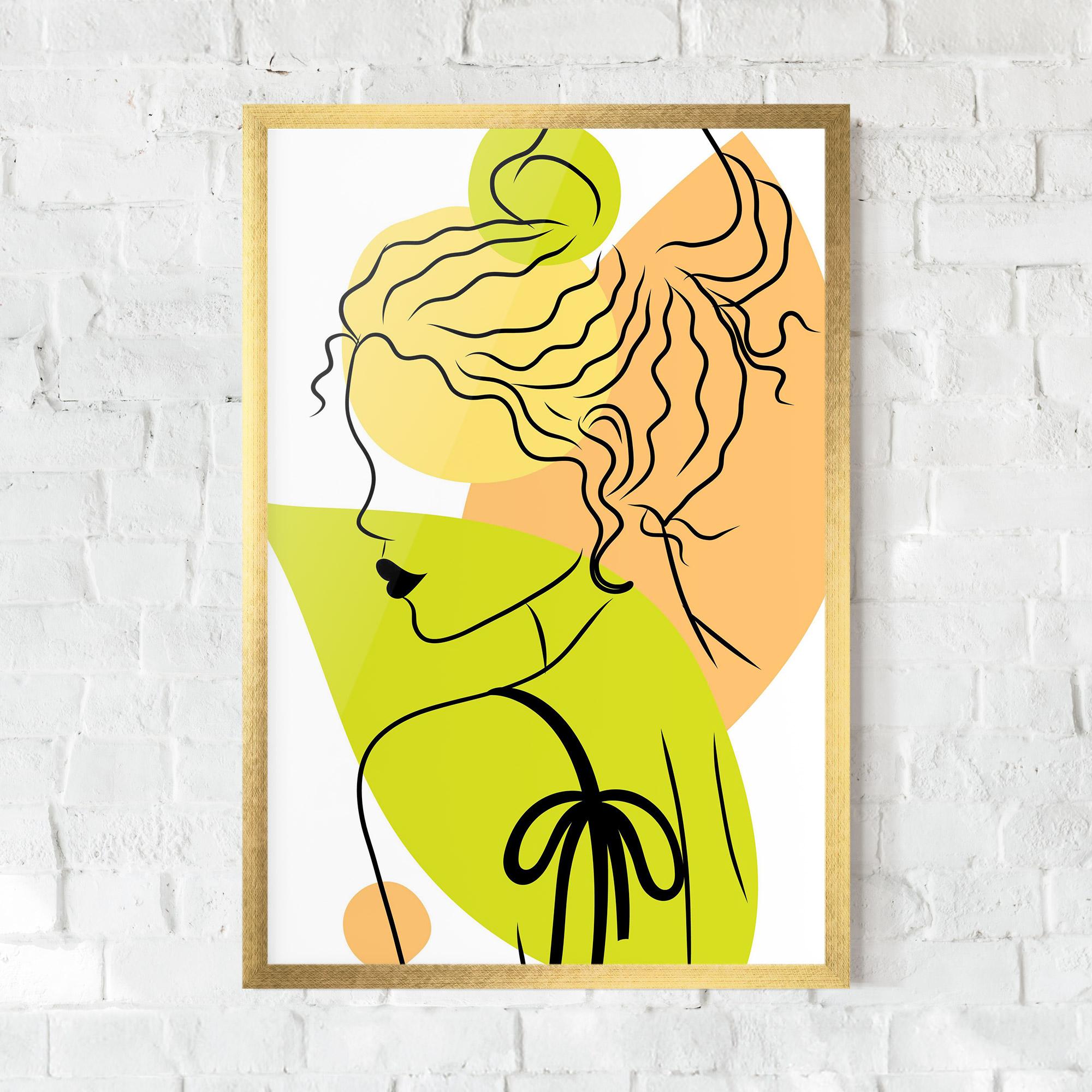 Poster Înrămat Lime Woman mockup 0