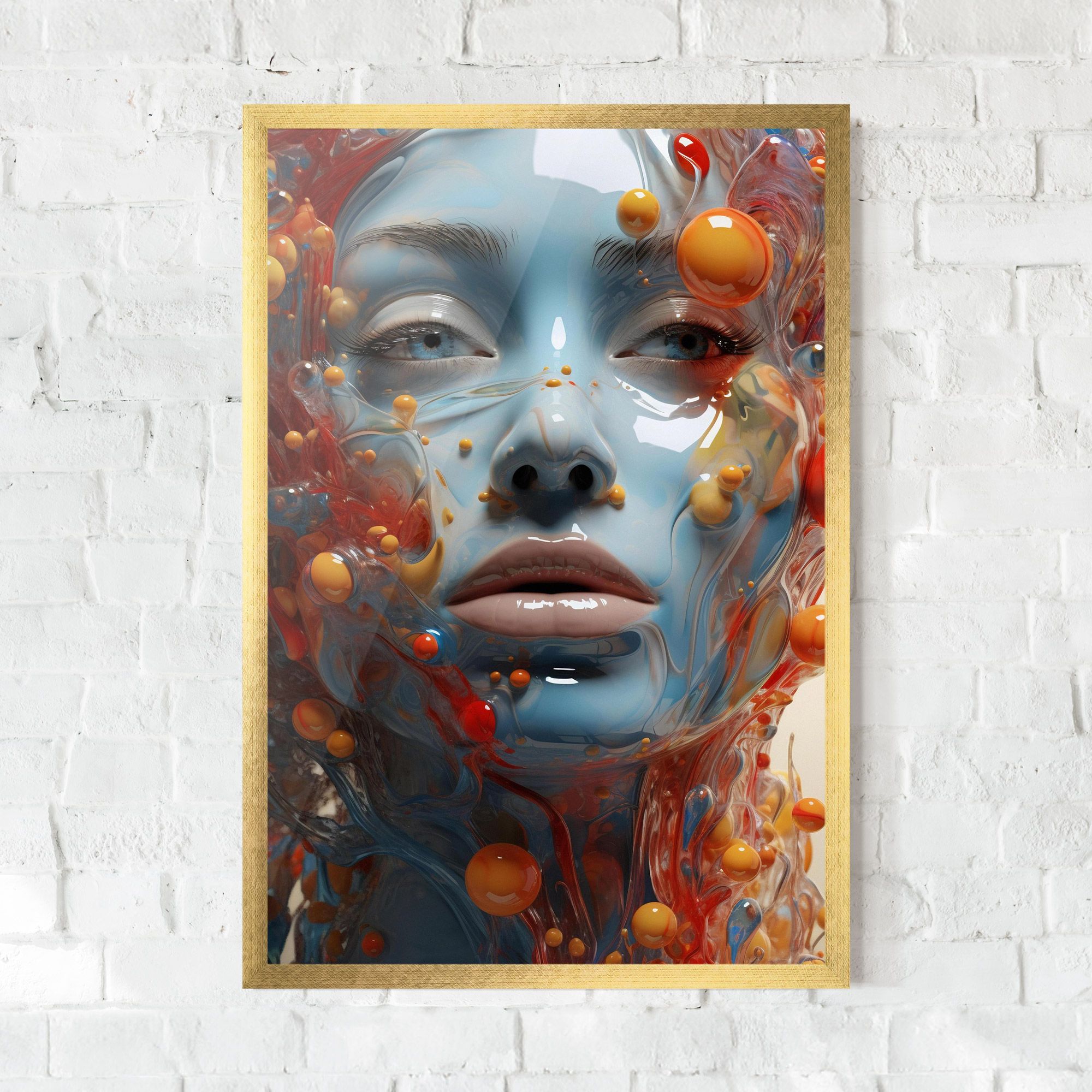 Pretty Blue Face mockup 0