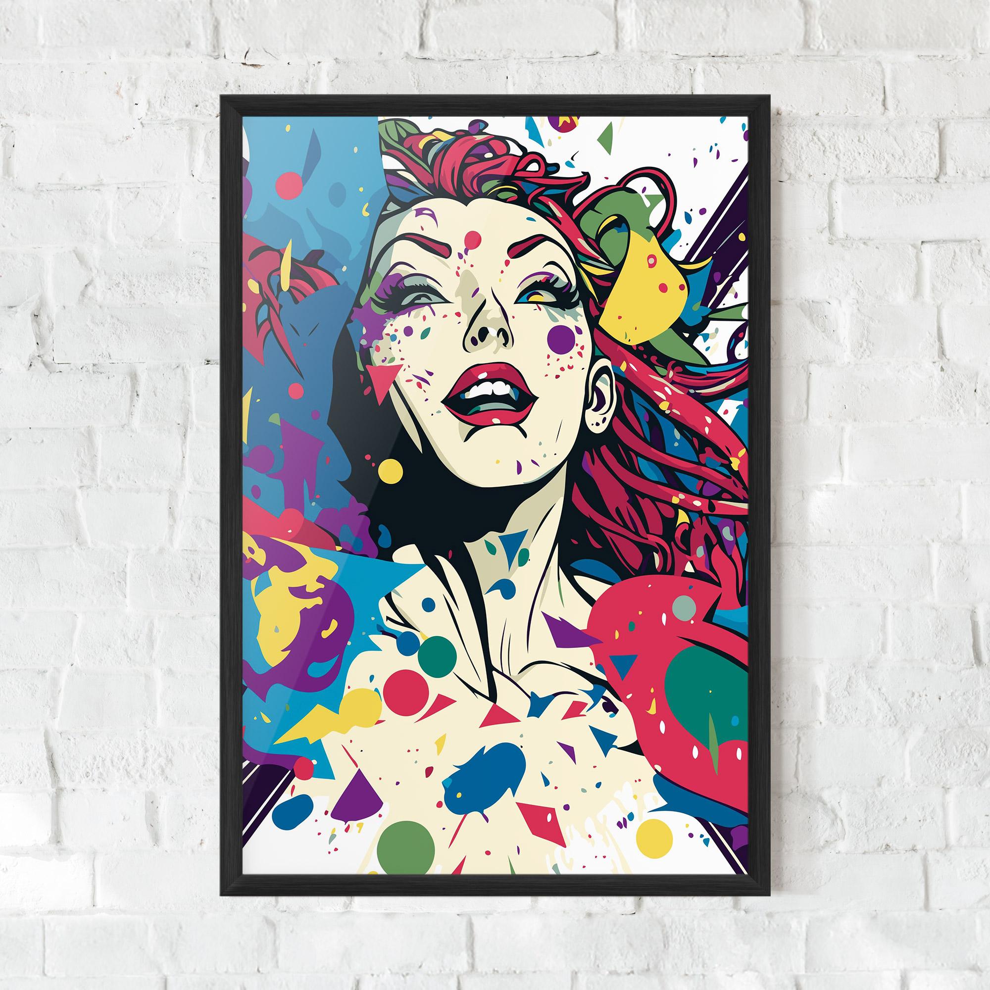 Poster Înrămat Fictional Woman mockup 0