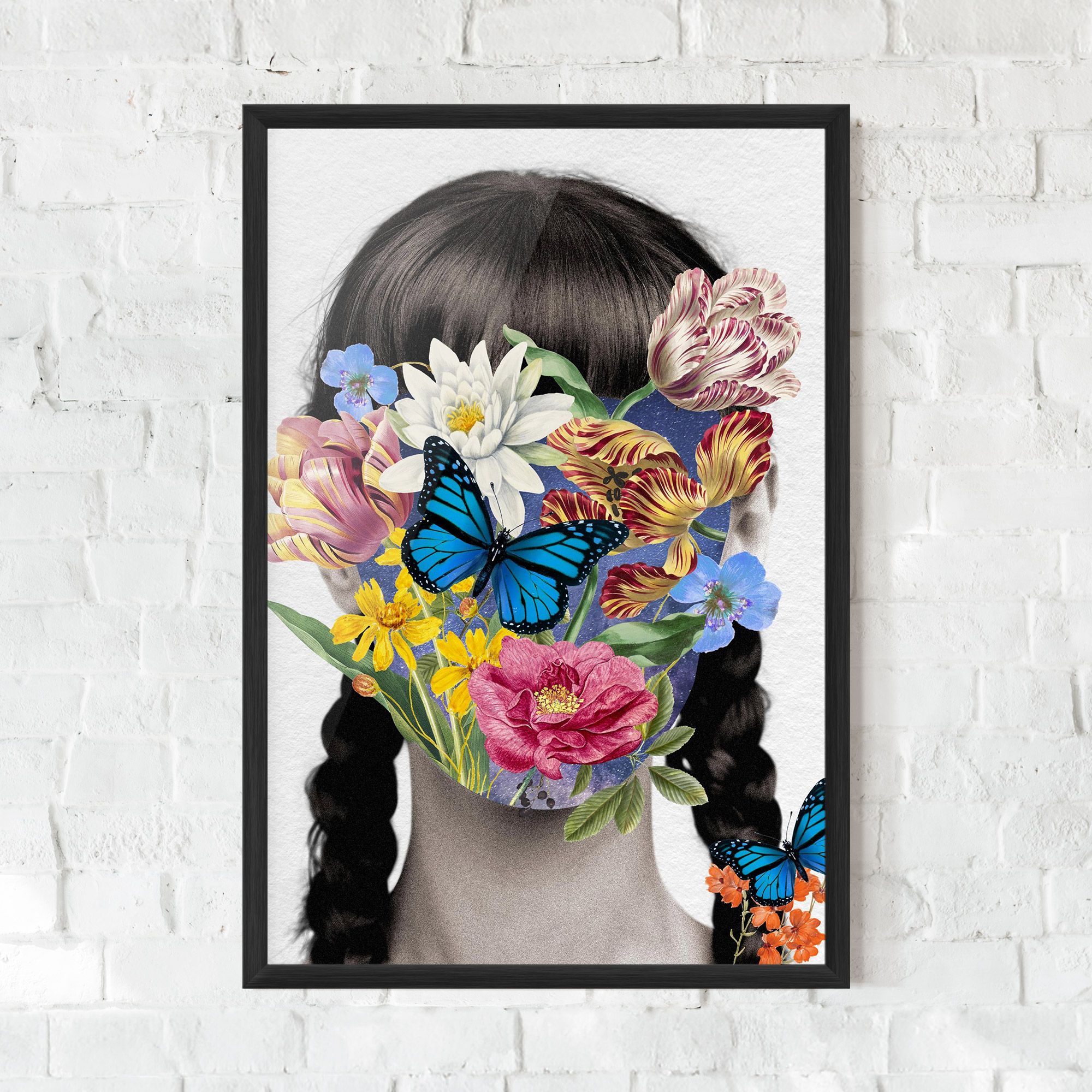 Flower Face Woman mockup 0