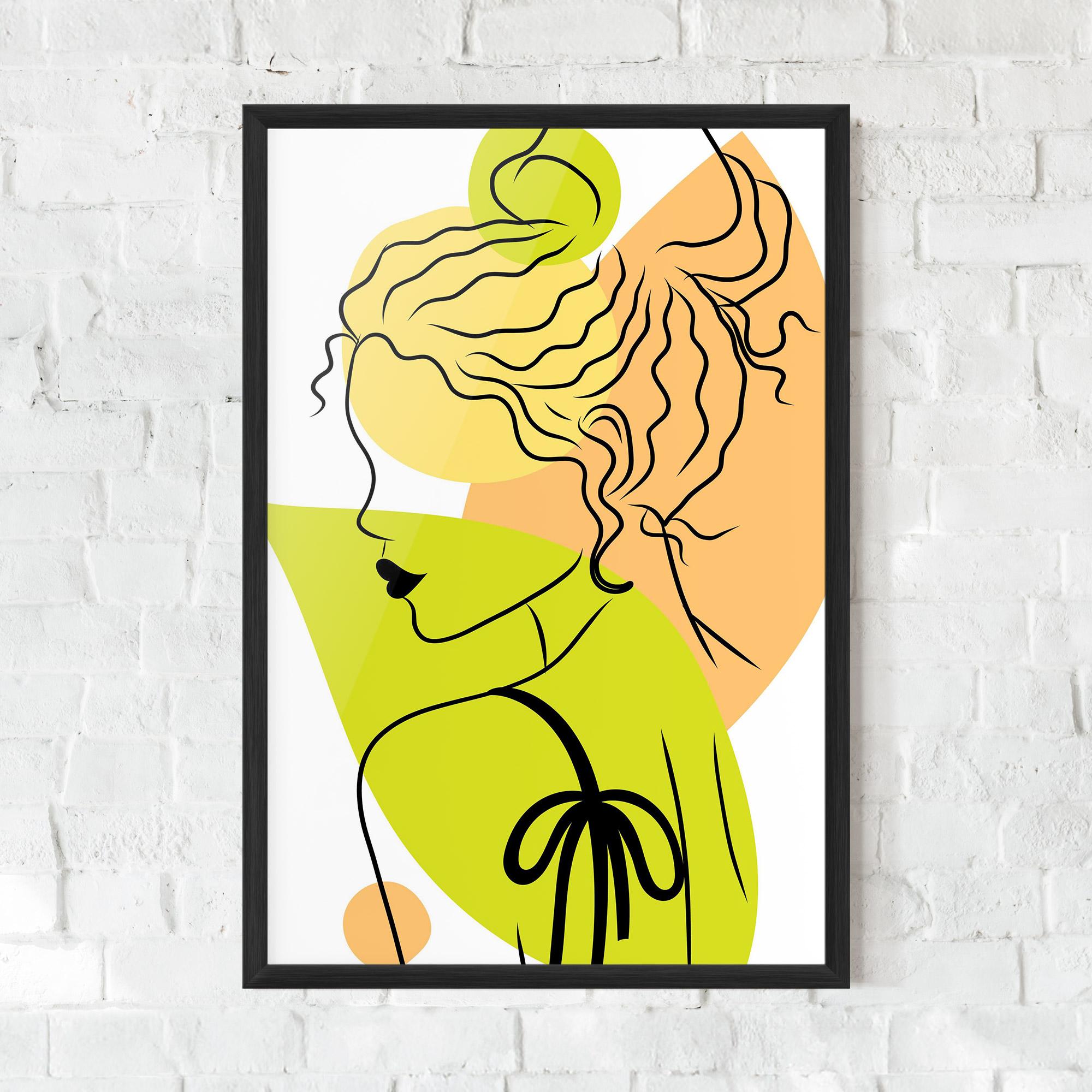 Poster Înrămat Lime Woman mockup 0