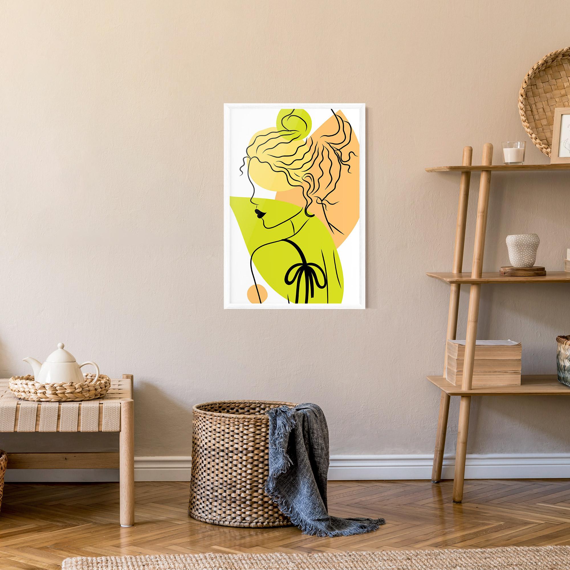 Poster Înrămat Lime Woman mockup 9