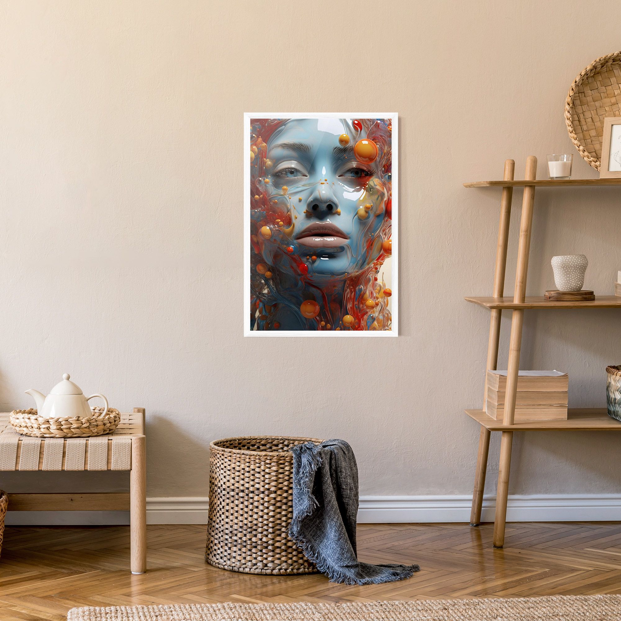 Pretty Blue Face mockup 9