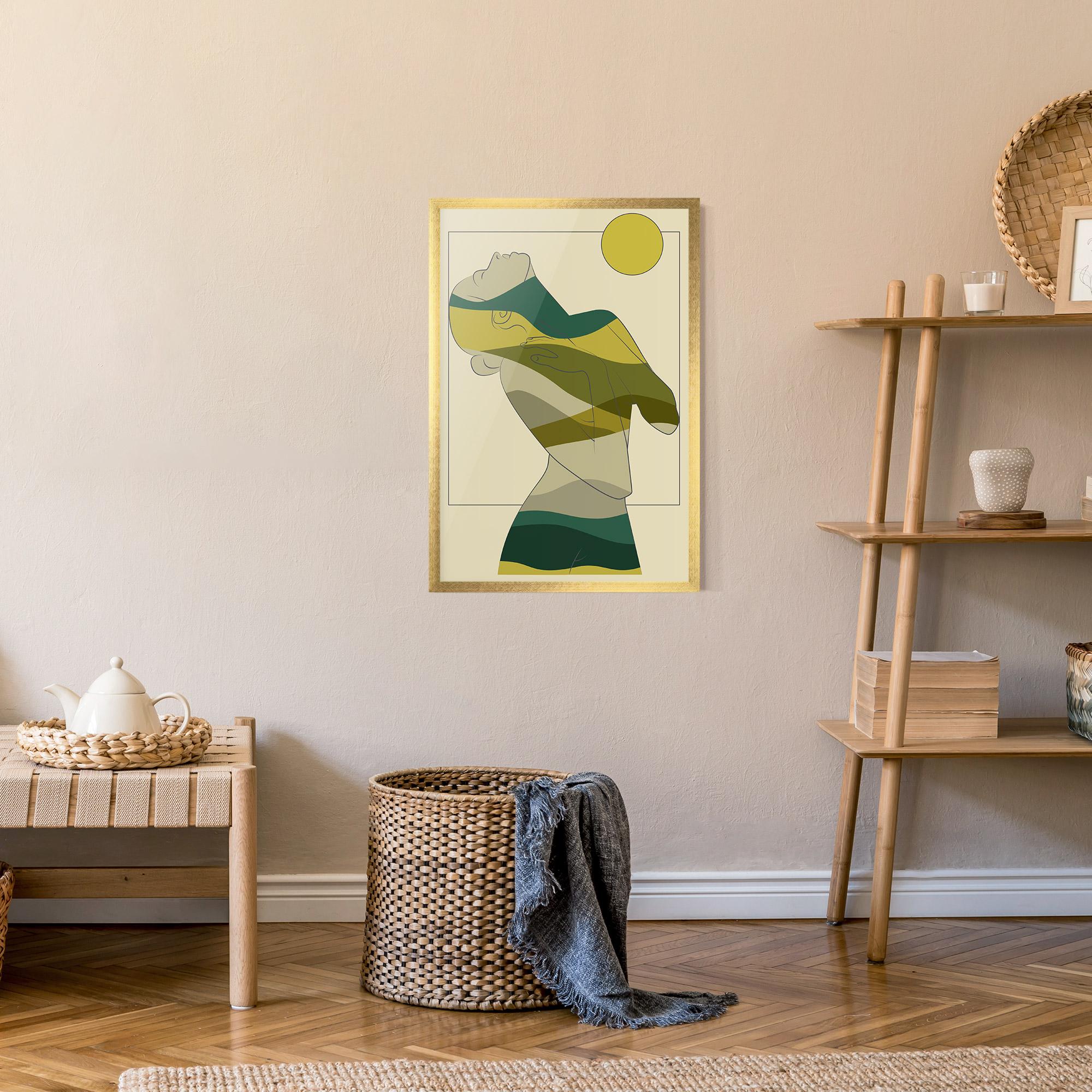 Poster Înrămat Green Nature Woman mockup 9
