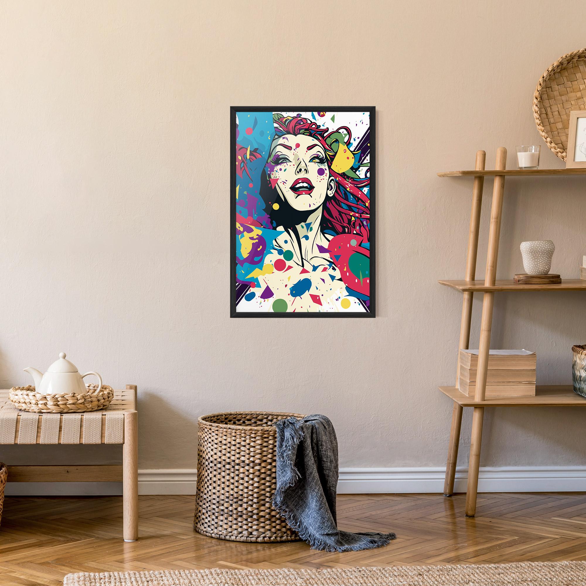 Poster Înrămat Fictional Woman mockup 9