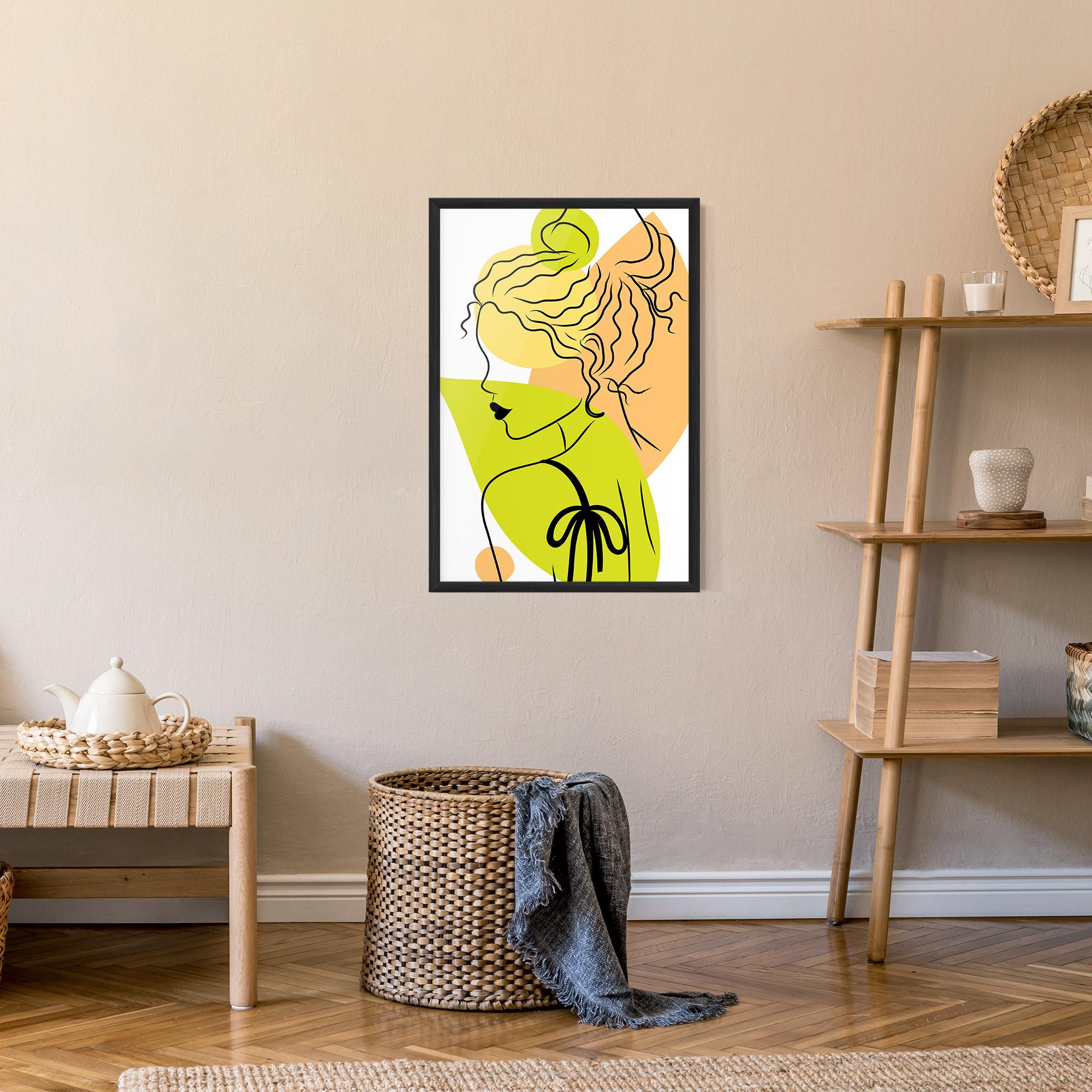 Poster Înrămat Lime Woman mockup 9