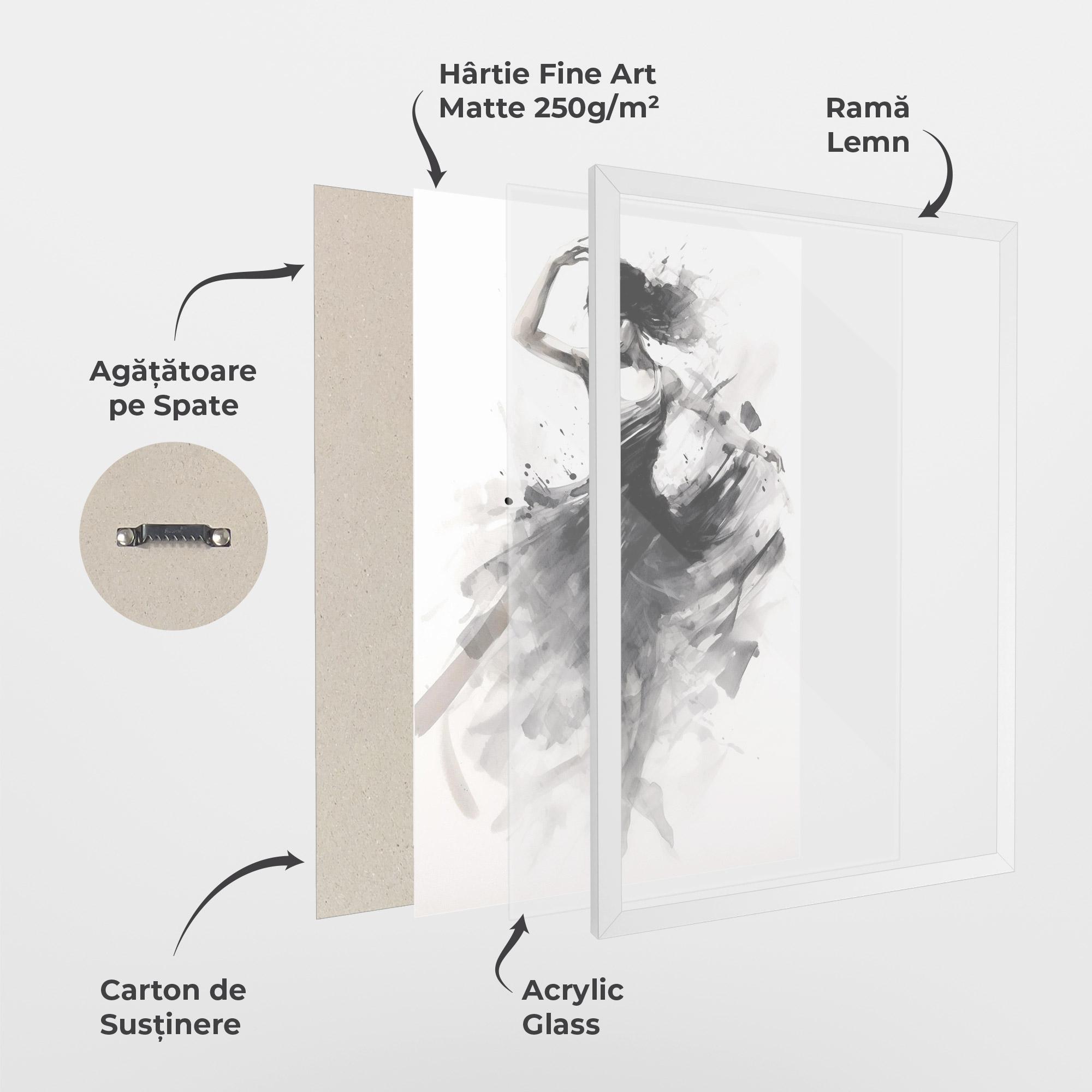 Poster Înrămat Dancing Woman mockup 1