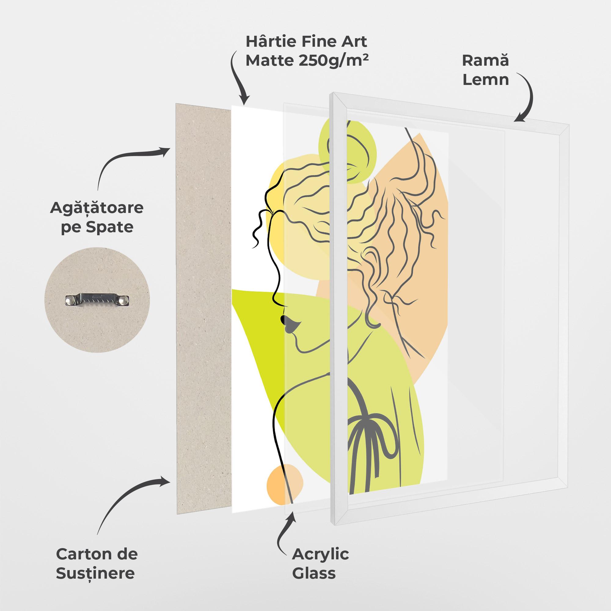 Poster Înrămat Lime Woman mockup 1