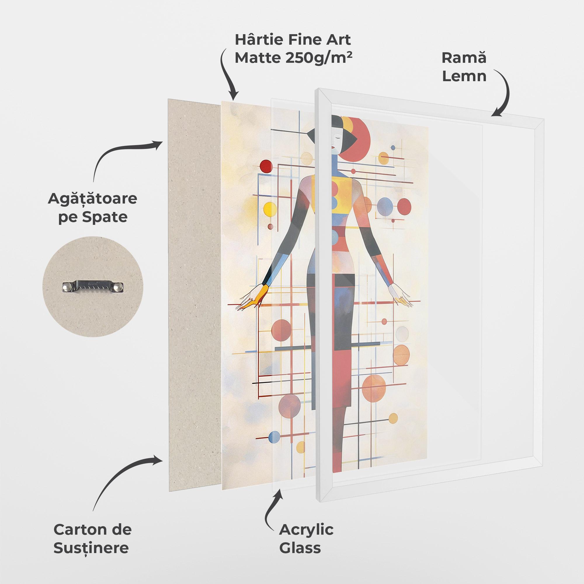 Poster Înrămat Poster Woman Artist mockup 1