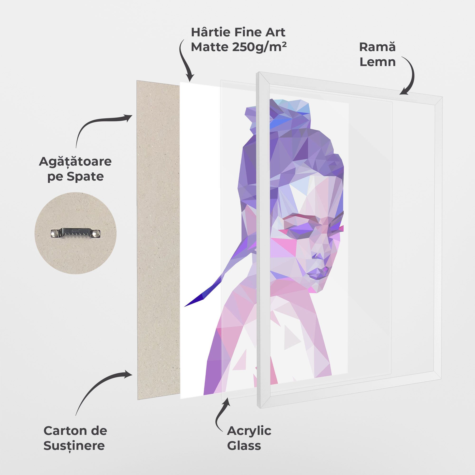 Purple Poly Girl mockup 1