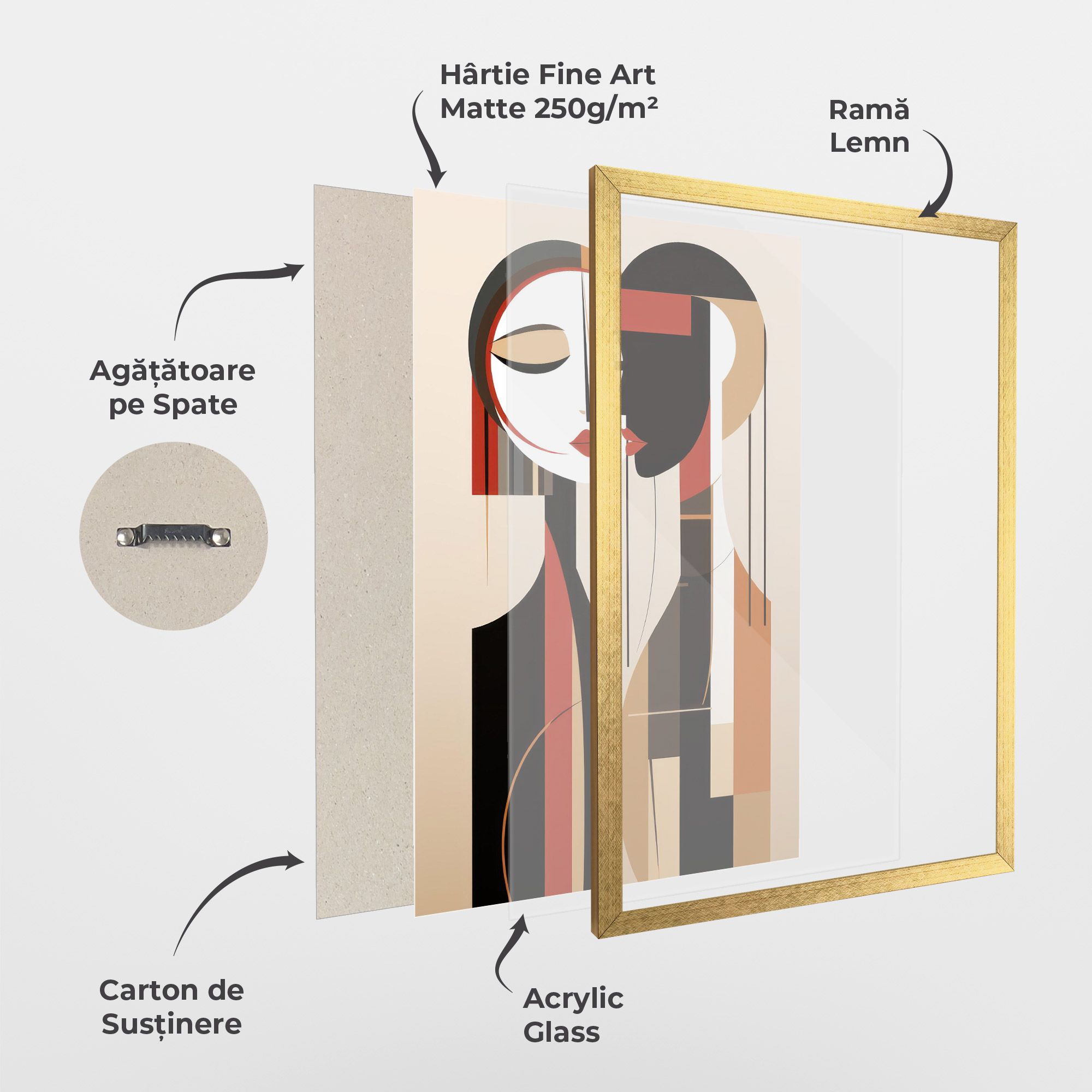 Abstract Couple Kissing mockup 1