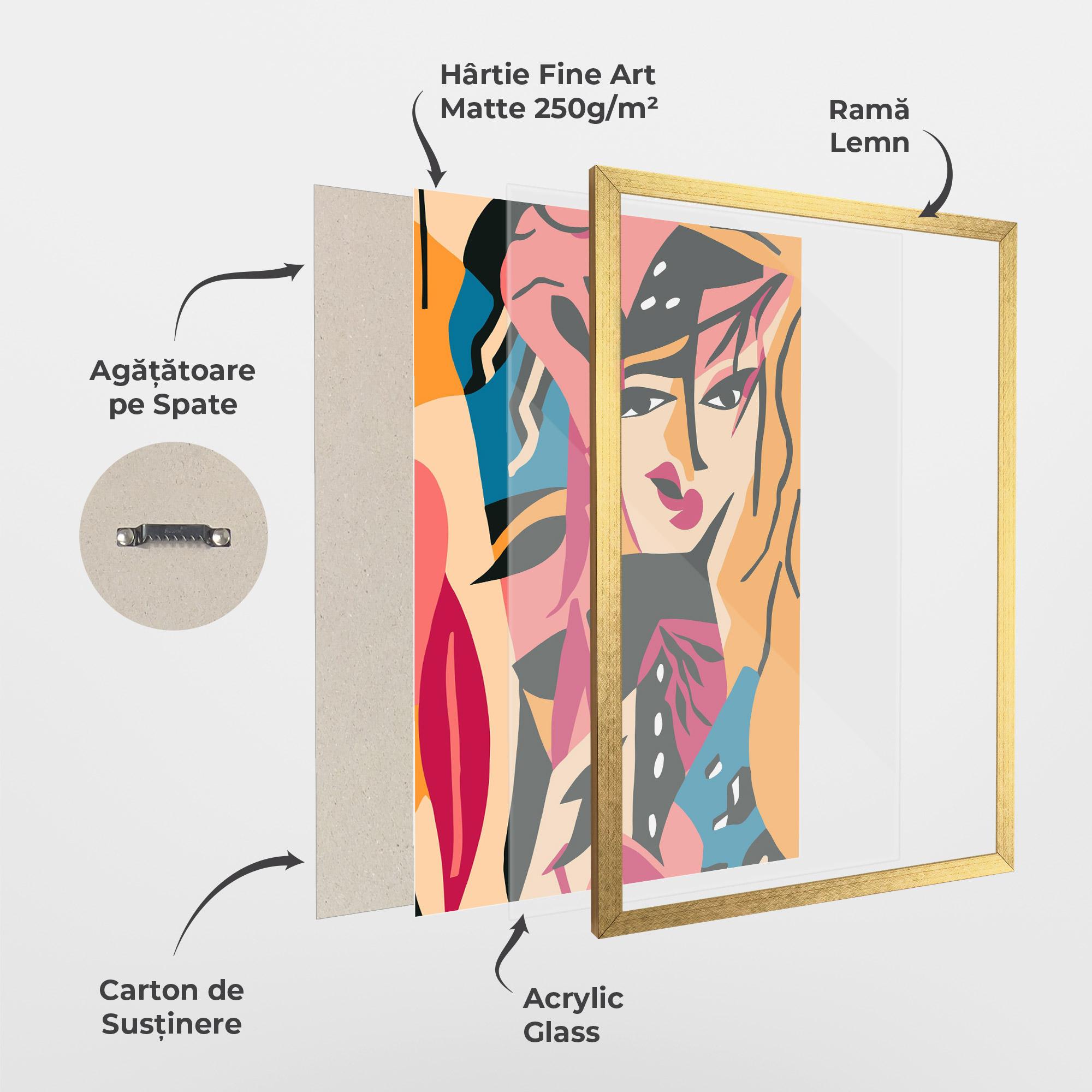 Poster Înrămat Crowd Face mockup 1