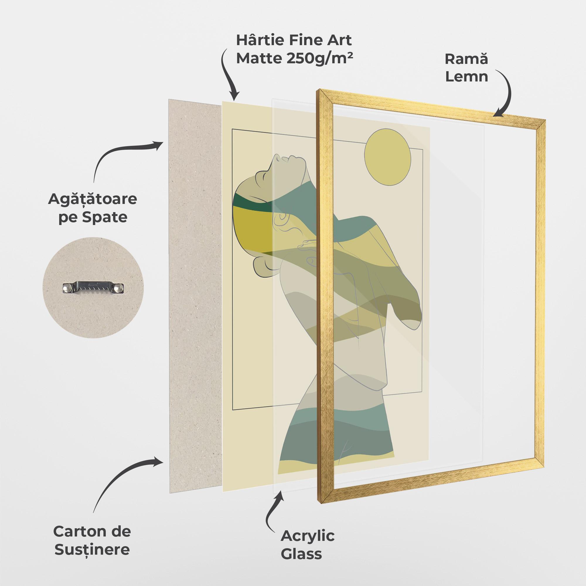 Poster Înrămat Green Nature Woman mockup 1