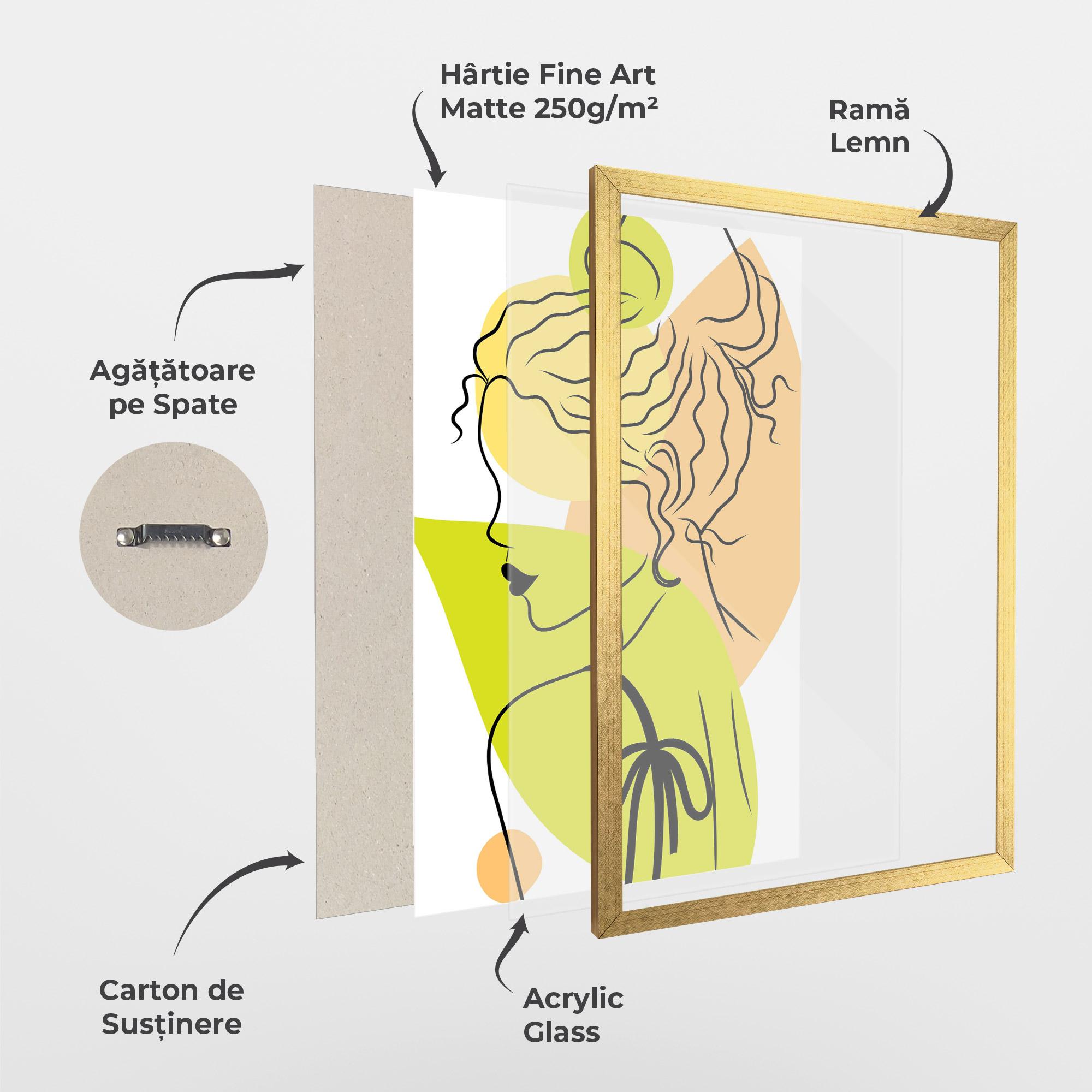 Poster Înrămat Lime Woman mockup 1