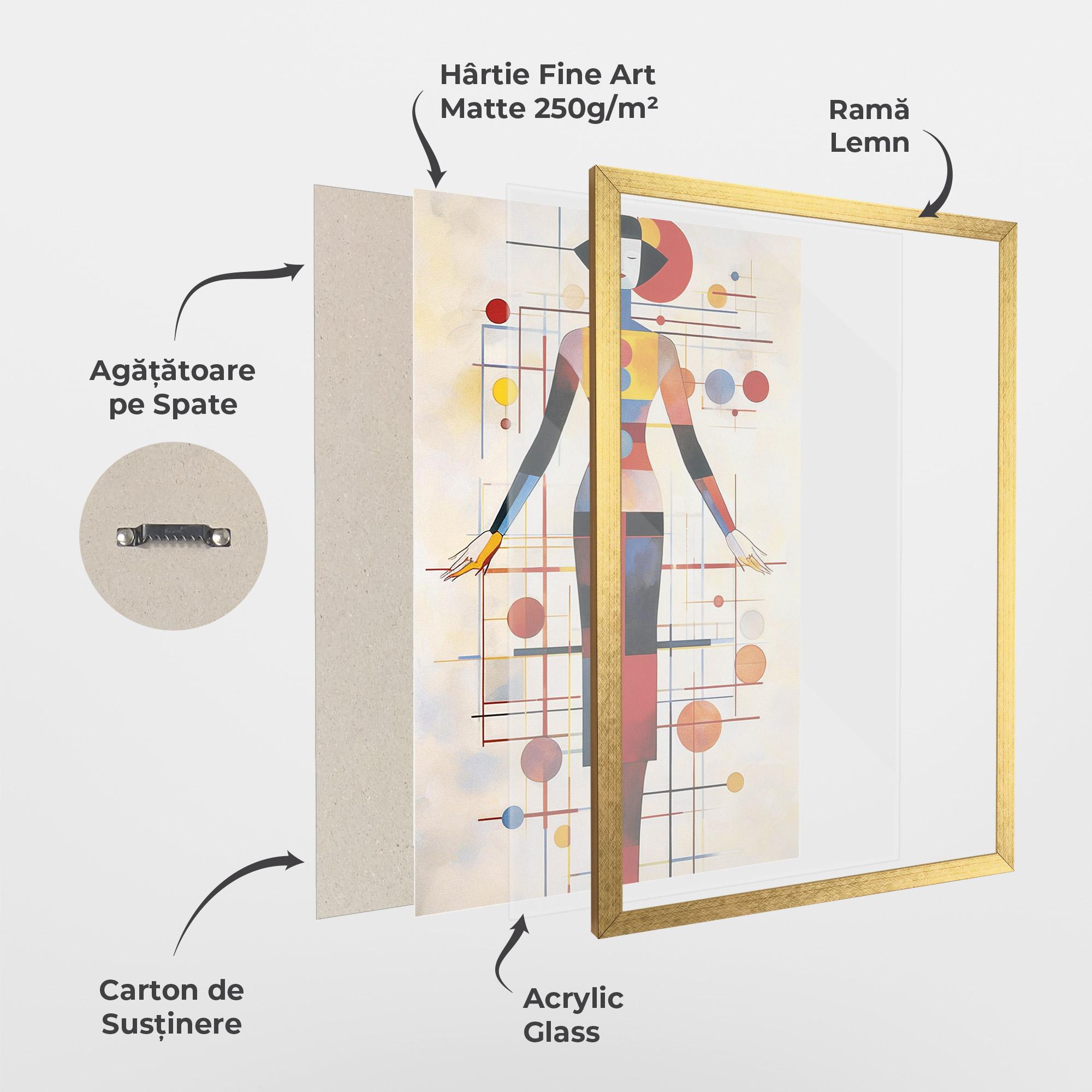 Poster Înrămat Poster Woman Artist mockup 1