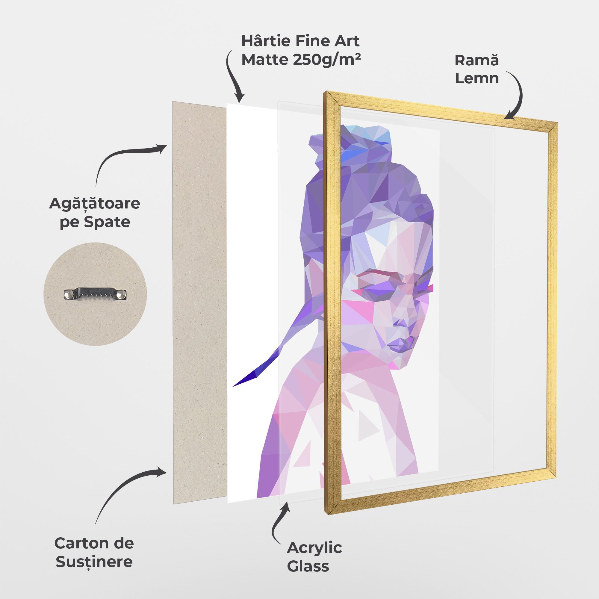 Purple Poly Girl mockup 1