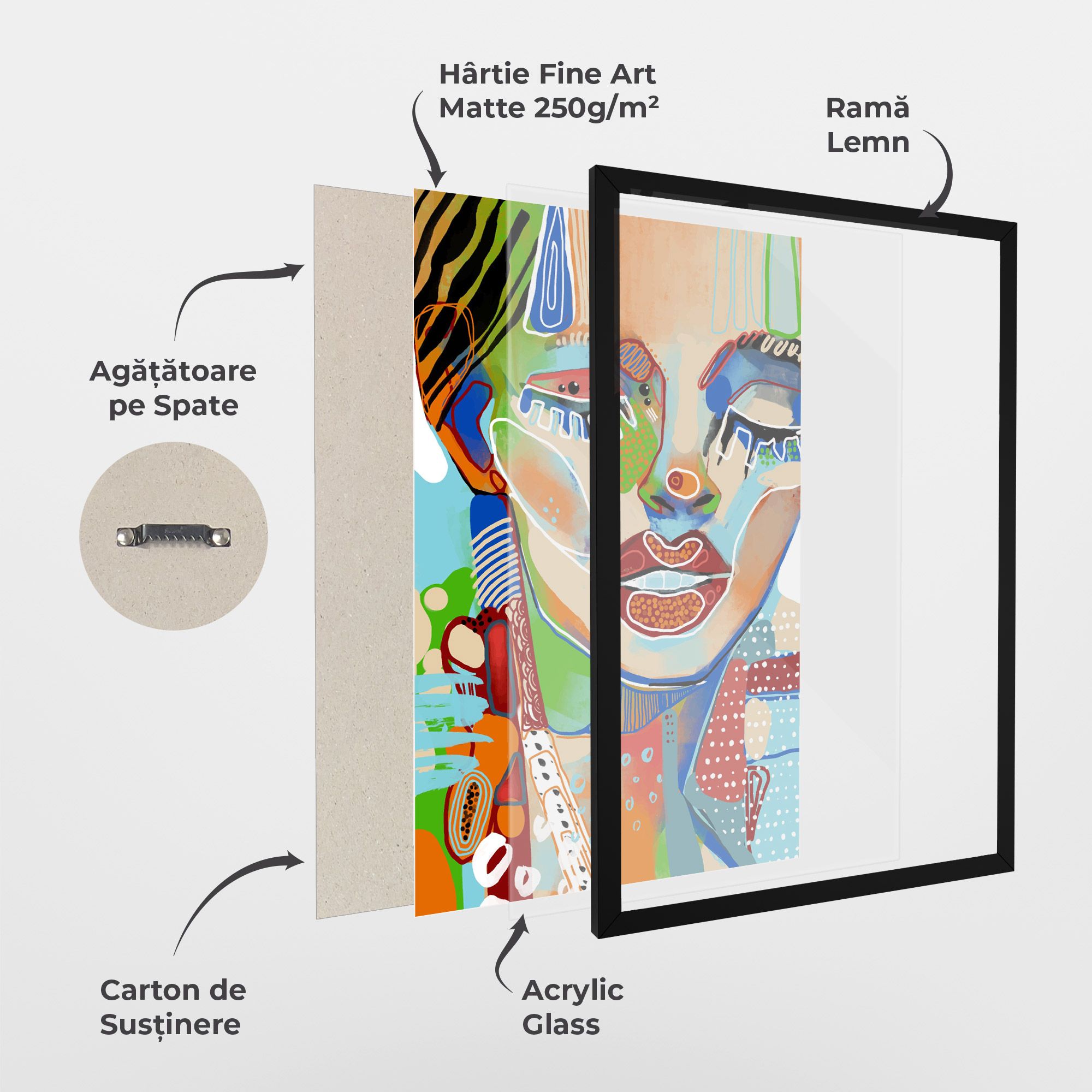 Abstract Art Woman mockup 1