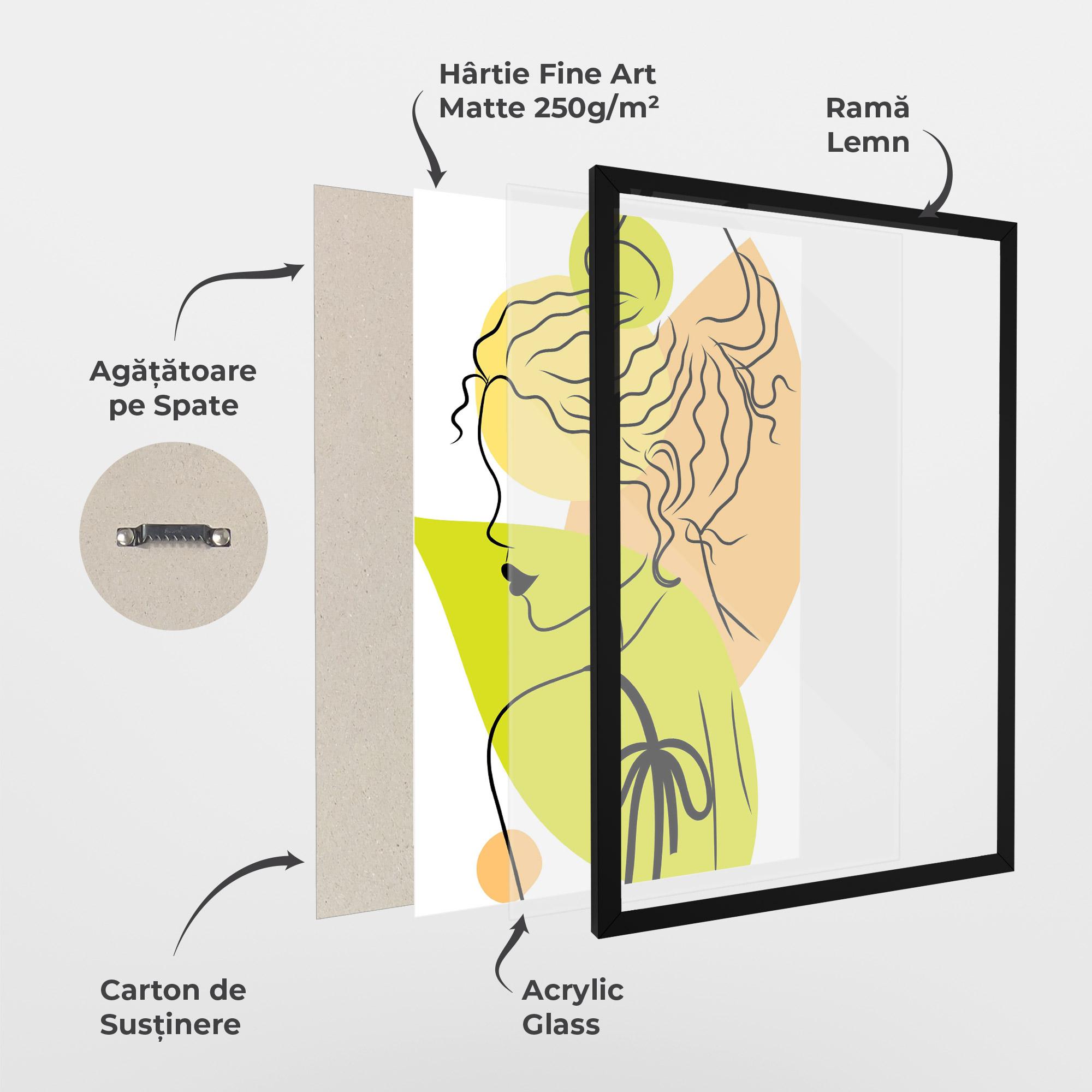 Poster Înrămat Lime Woman mockup 1