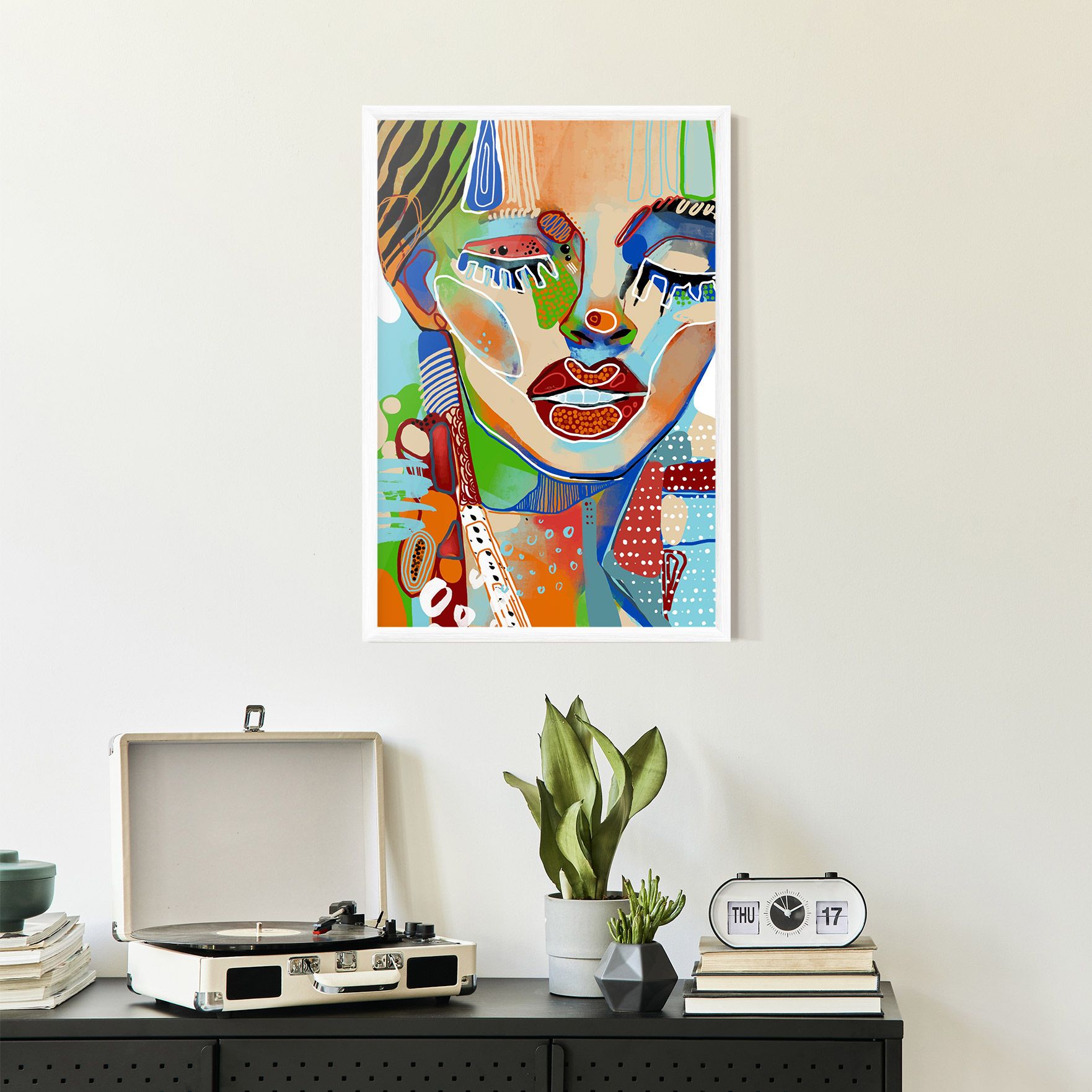 Abstract Art Woman mockup 2