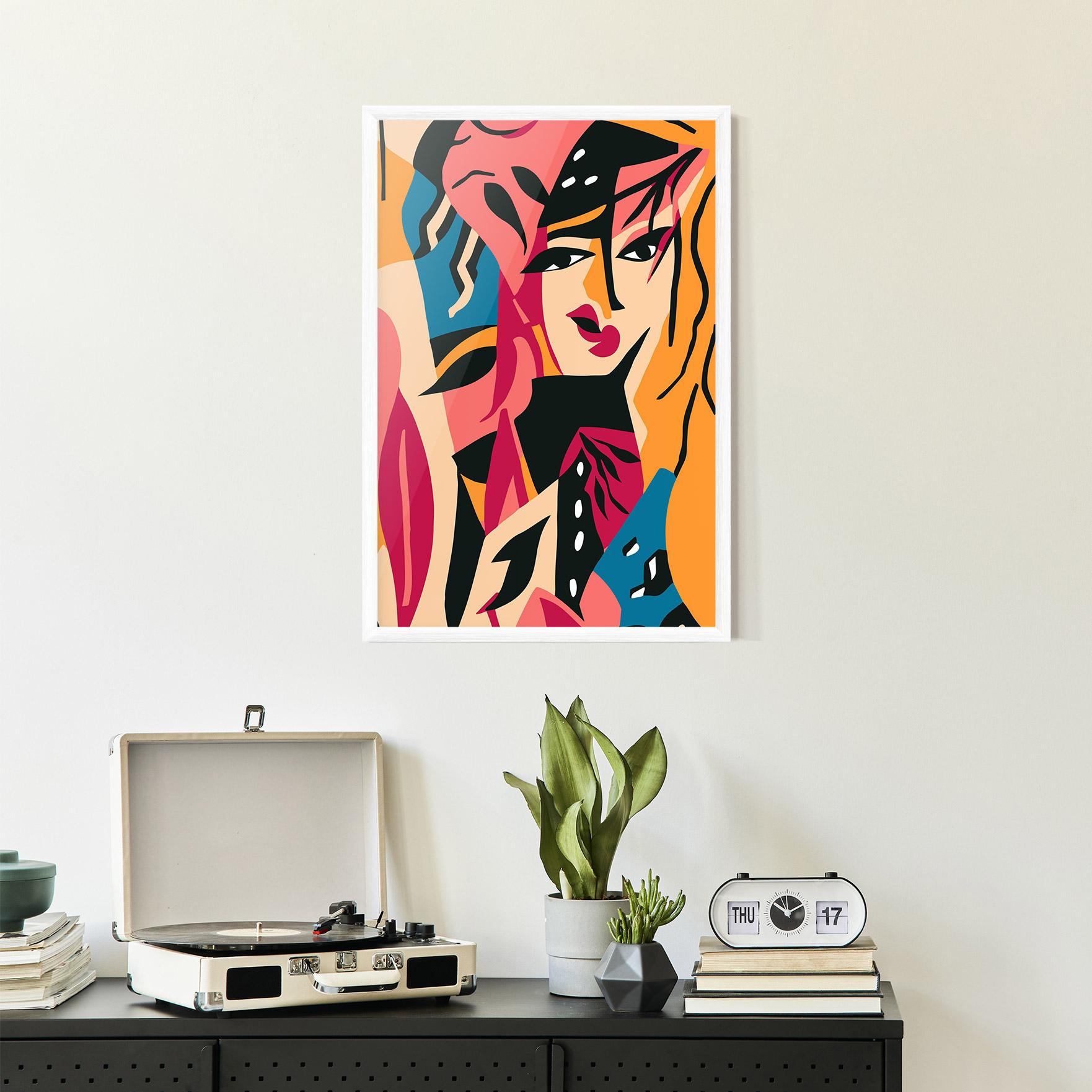 Poster Înrămat Crowd Face mockup 2