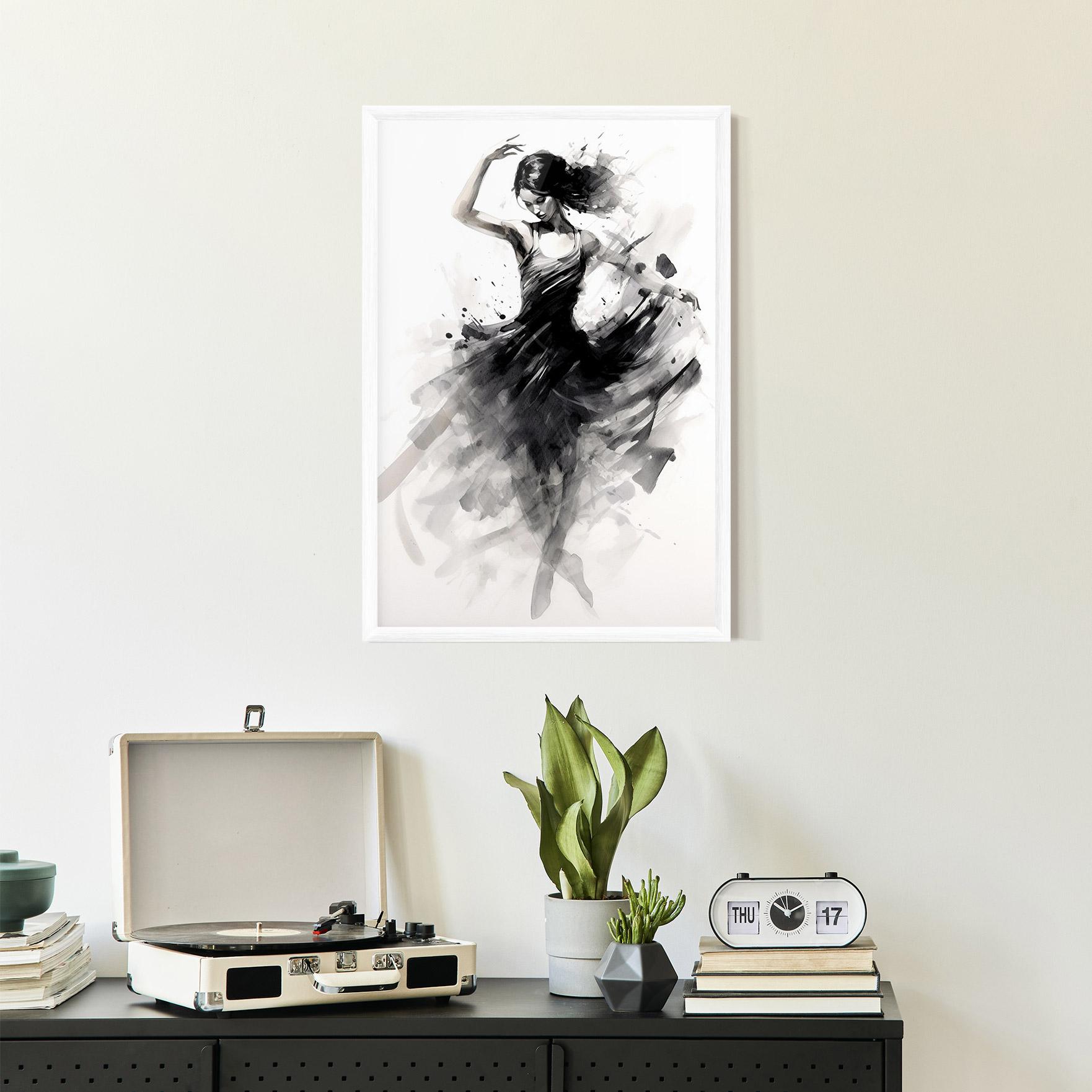 Poster Înrămat Dancing Woman mockup 2