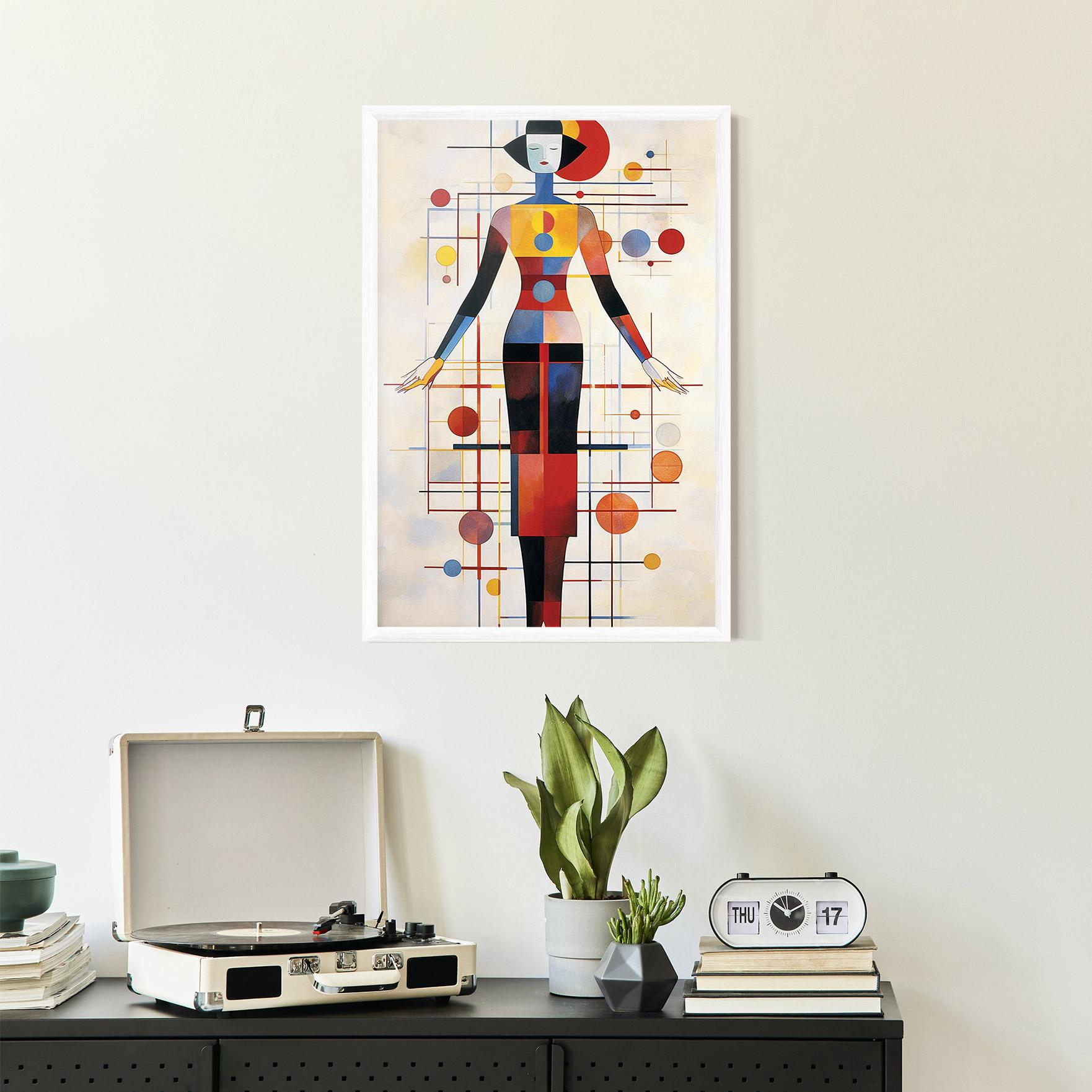 Poster Înrămat Poster Woman Artist mockup 2