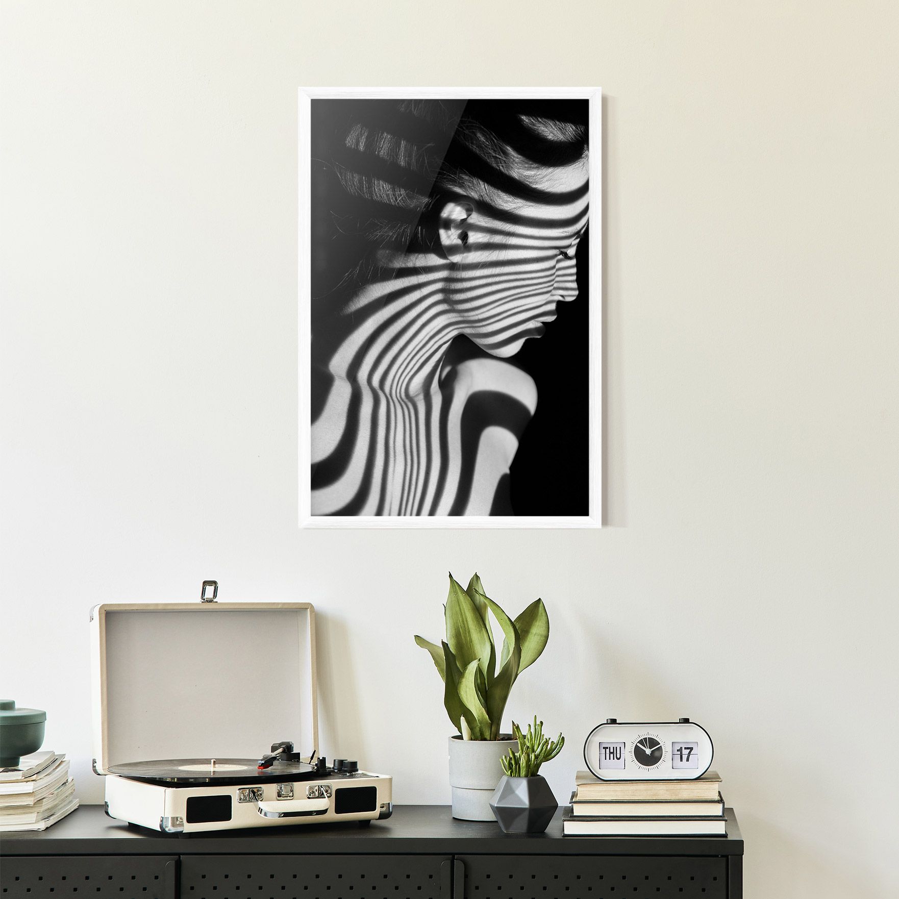 Zebra Stripes Woman mockup 2