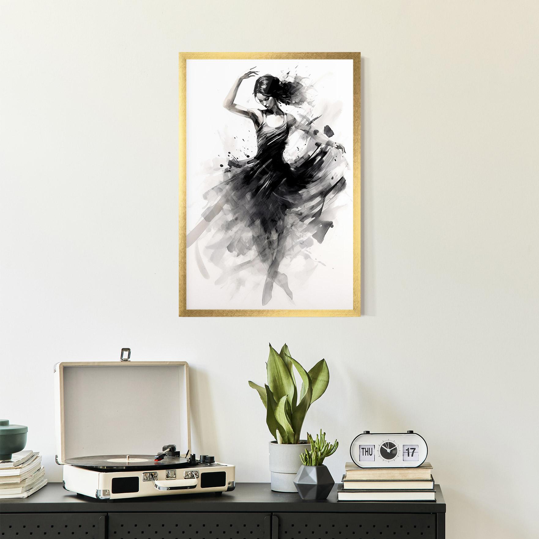 Poster Înrămat Dancing Woman mockup 2