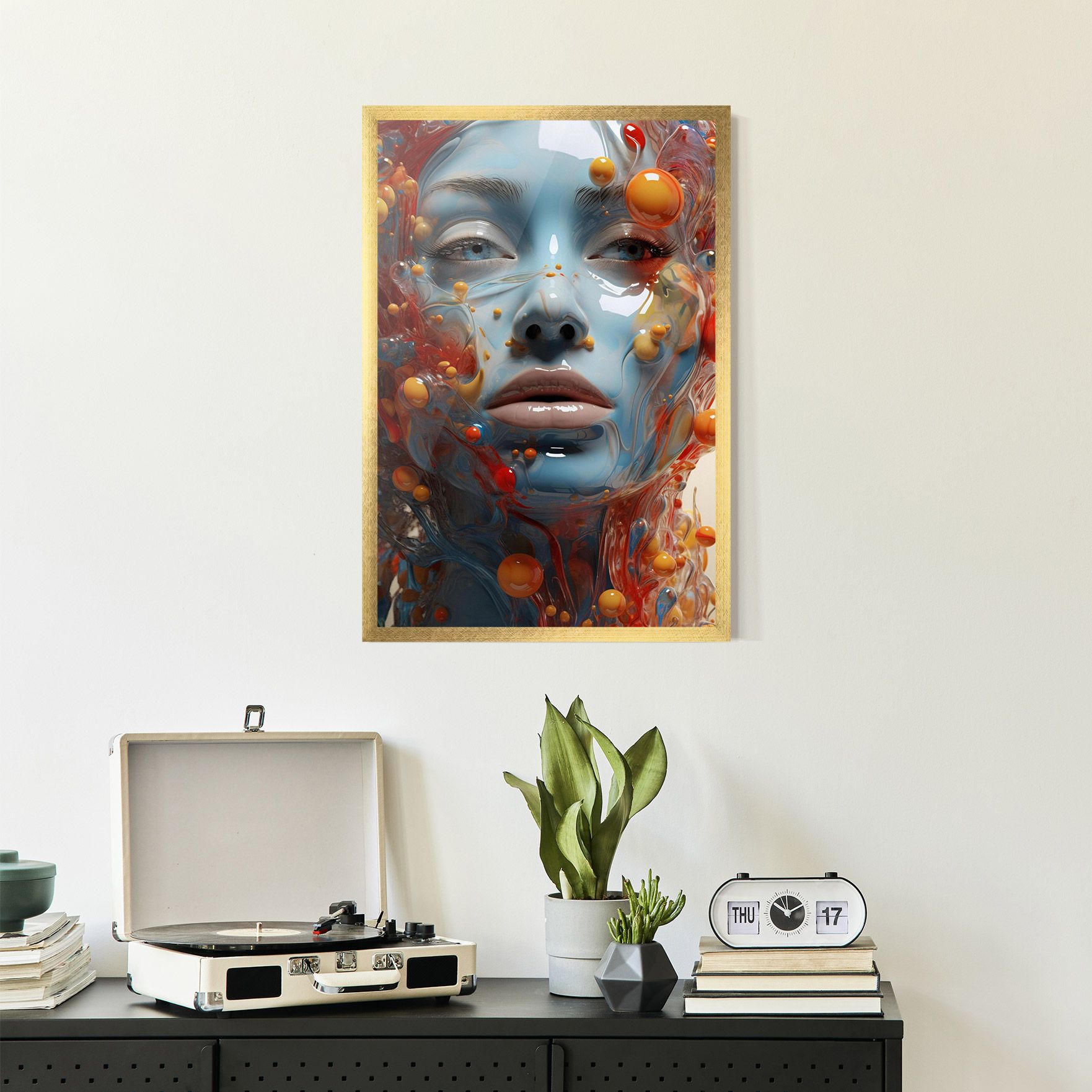 Pretty Blue Face mockup 2