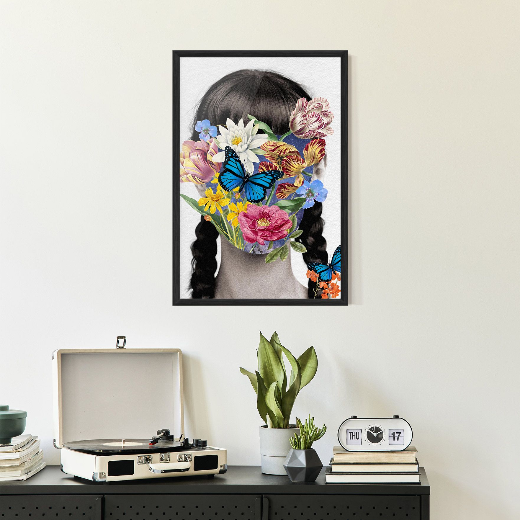 Flower Face Woman mockup 2