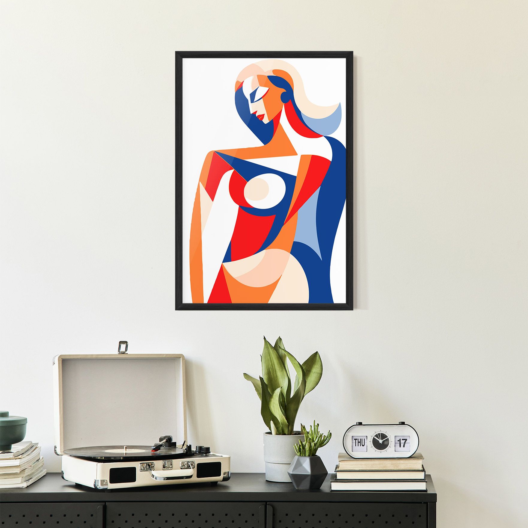 White Hair Woman mockup 2