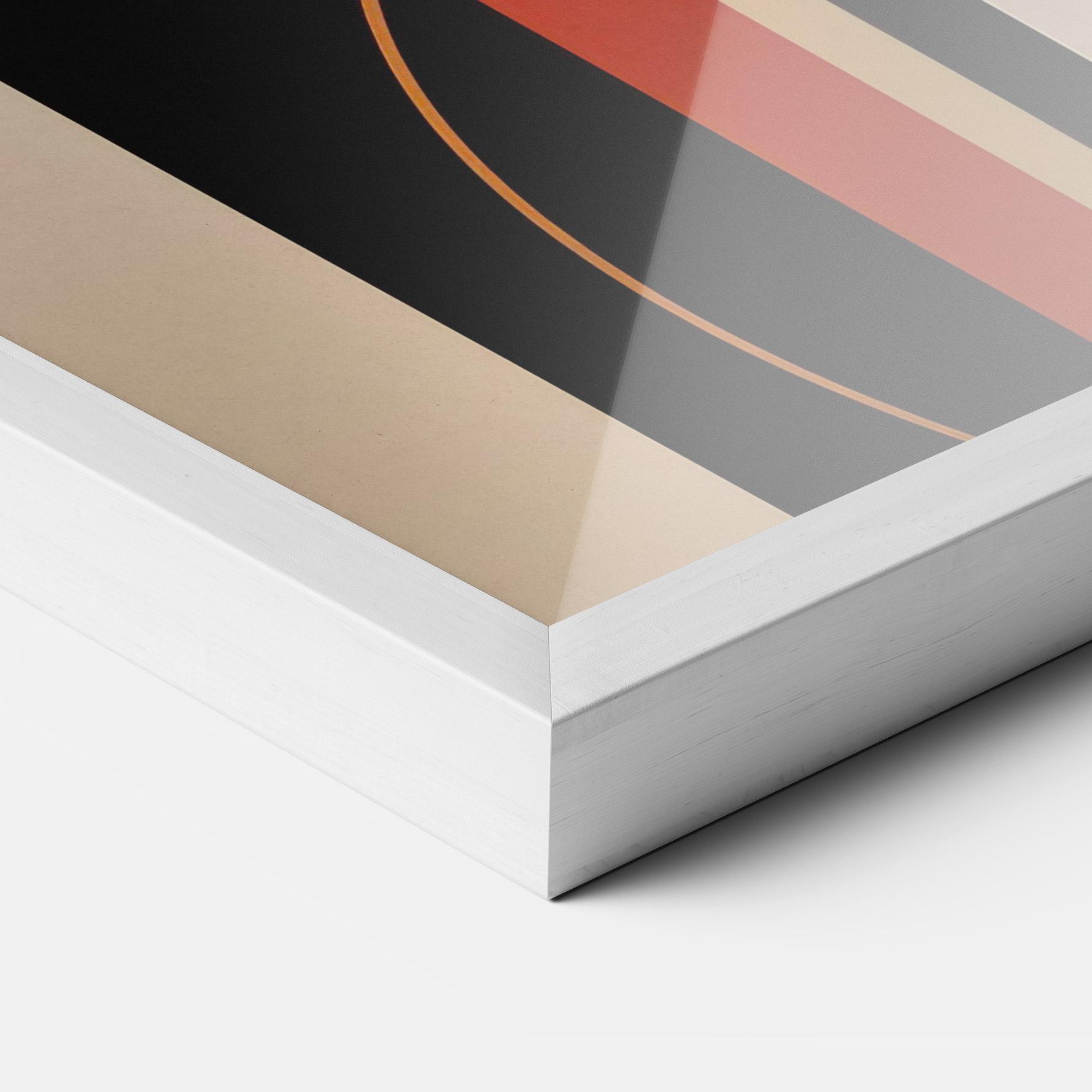 Poster Înrămat Abstract Couple Kissing mockup 3