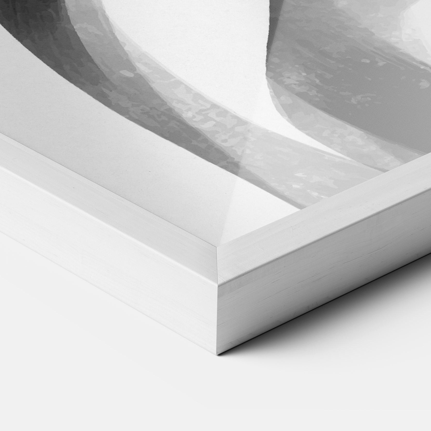 Poster Înrămat Abstract Grey Couple mockup 3