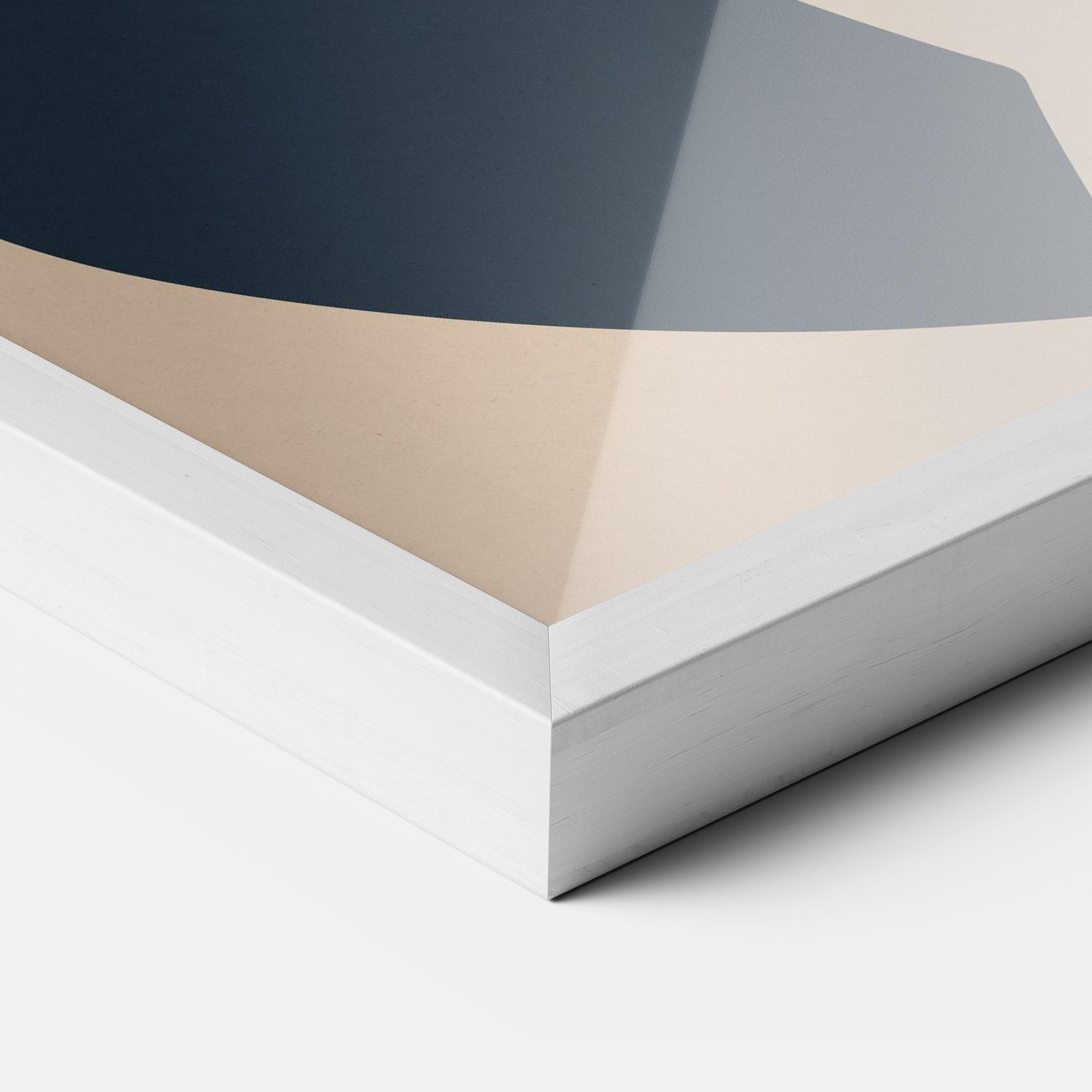 Poster Înrămat Cream Blue Woman mockup 3