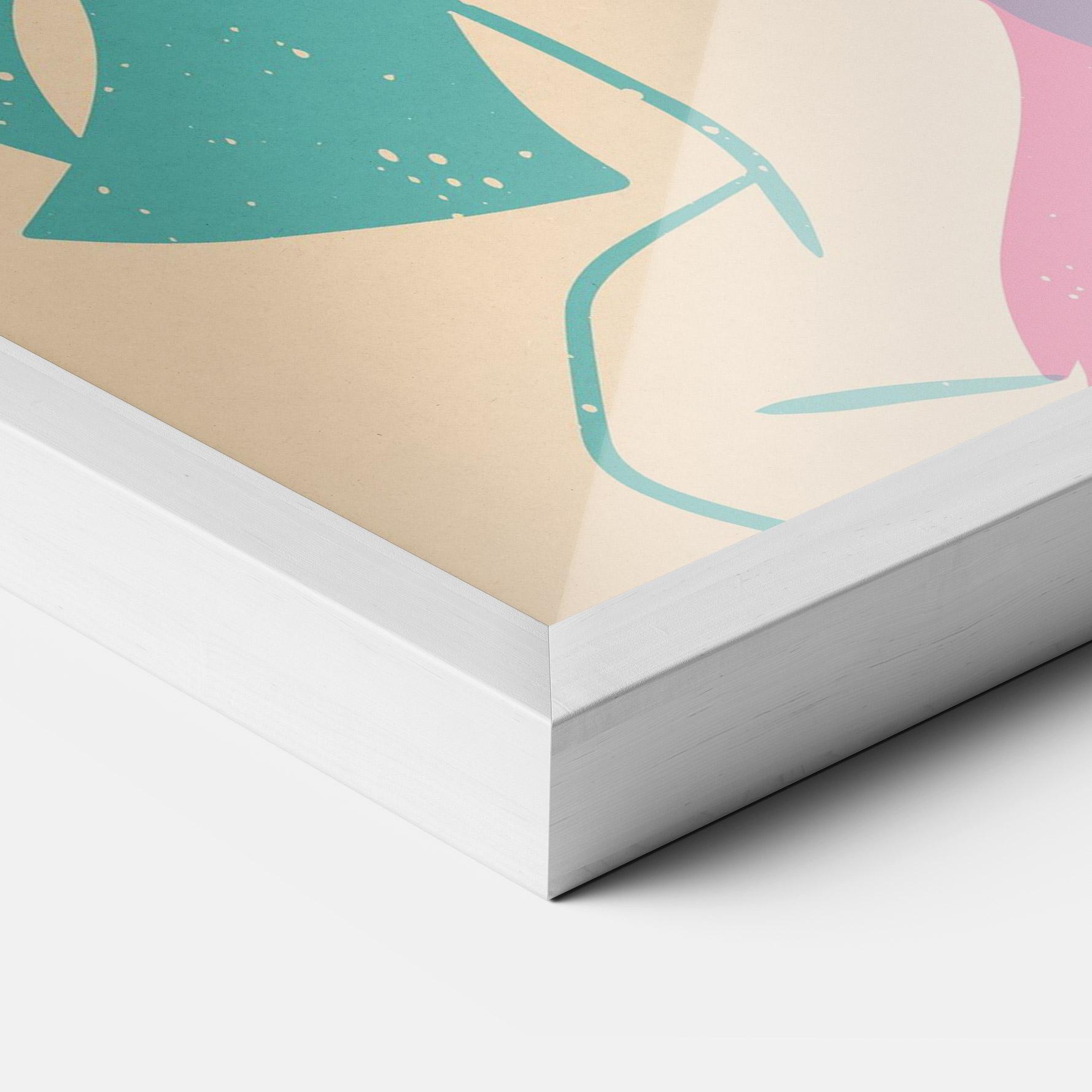 Poster Înrămat Girl Rabbit mockup 3