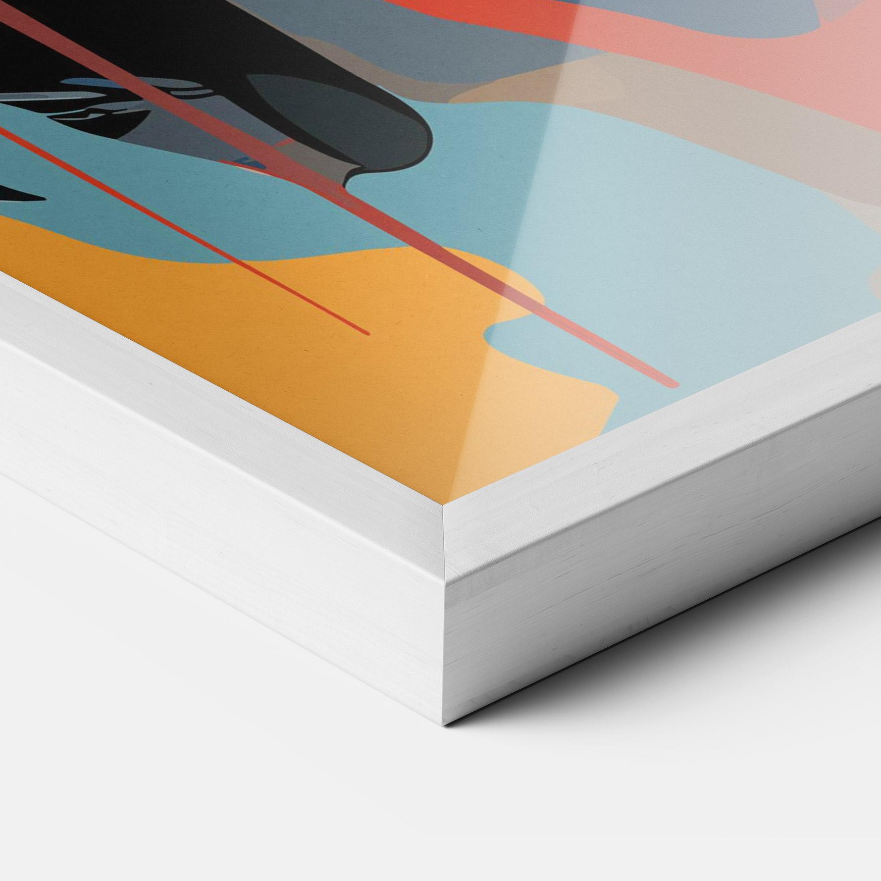 Poster Înrămat Juicy Abstract Lips mockup 3