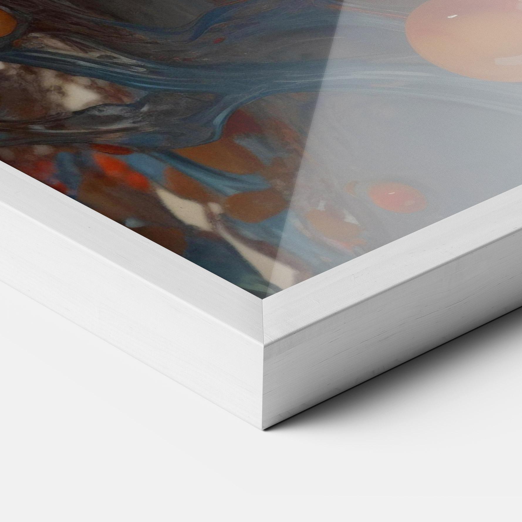 Poster Înrămat Pretty Blue Face mockup 3