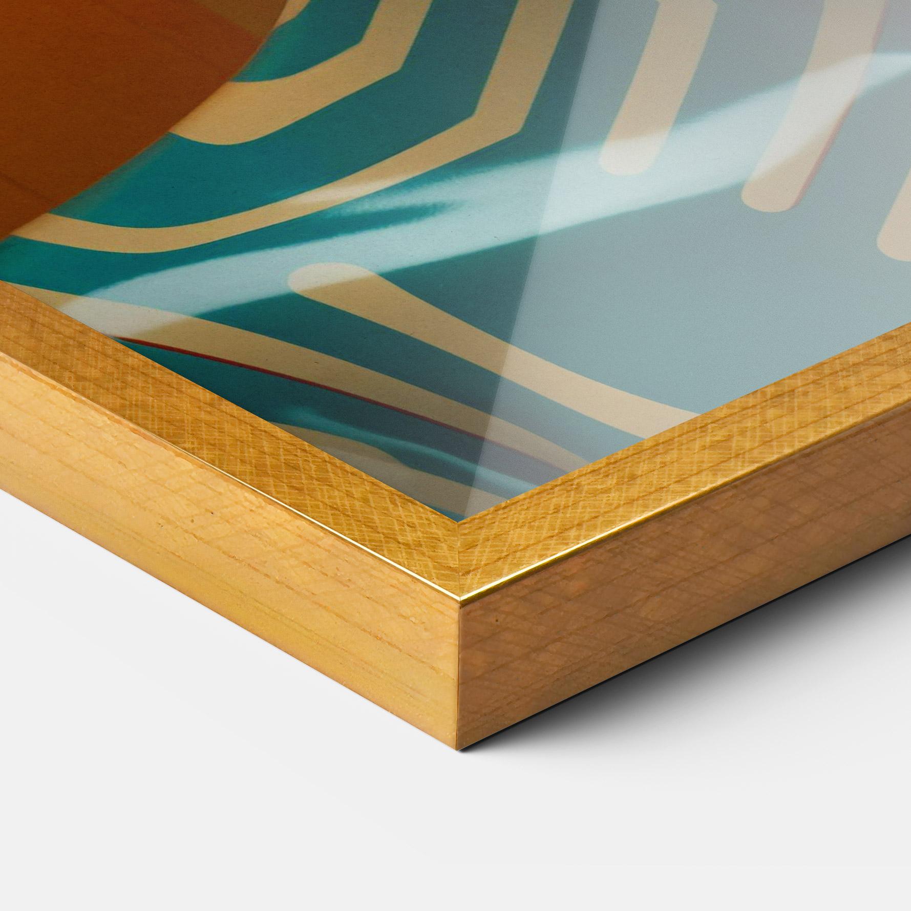 Poster Înrămat Abstract Blue Woman mockup 3