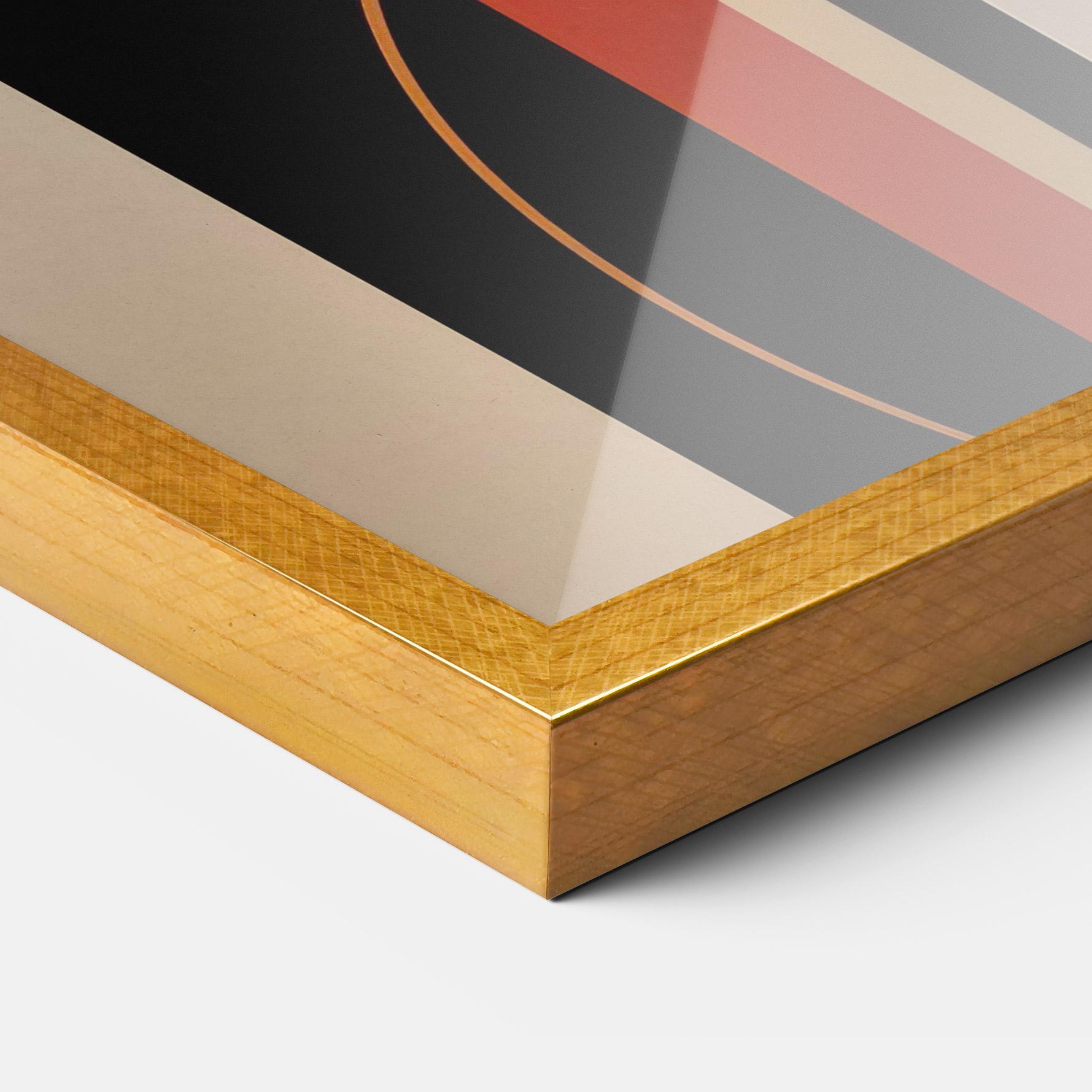 Poster Înrămat Abstract Couple Kissing mockup 3