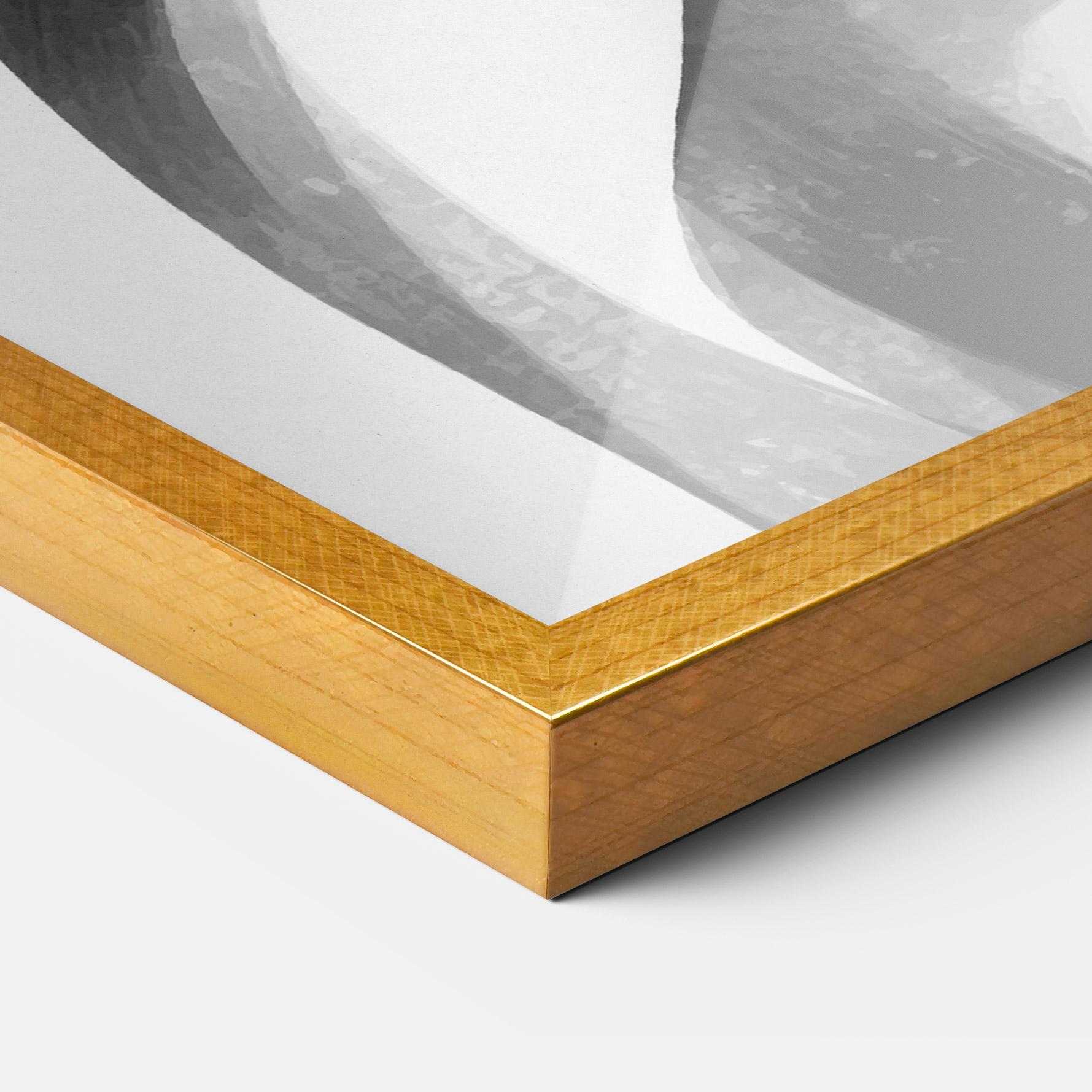 Poster Înrămat Abstract Grey Couple mockup 3