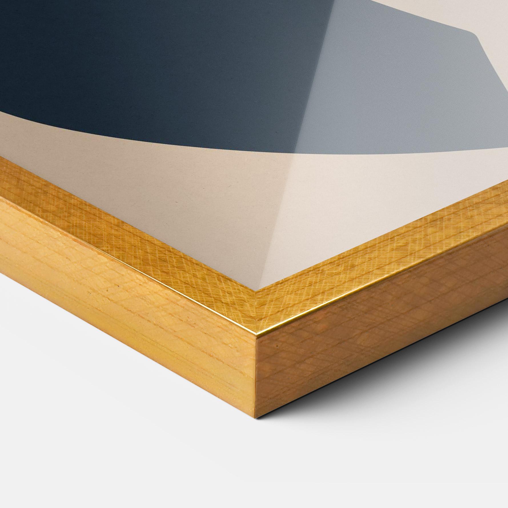 Poster Înrămat Cream Blue Woman mockup 3