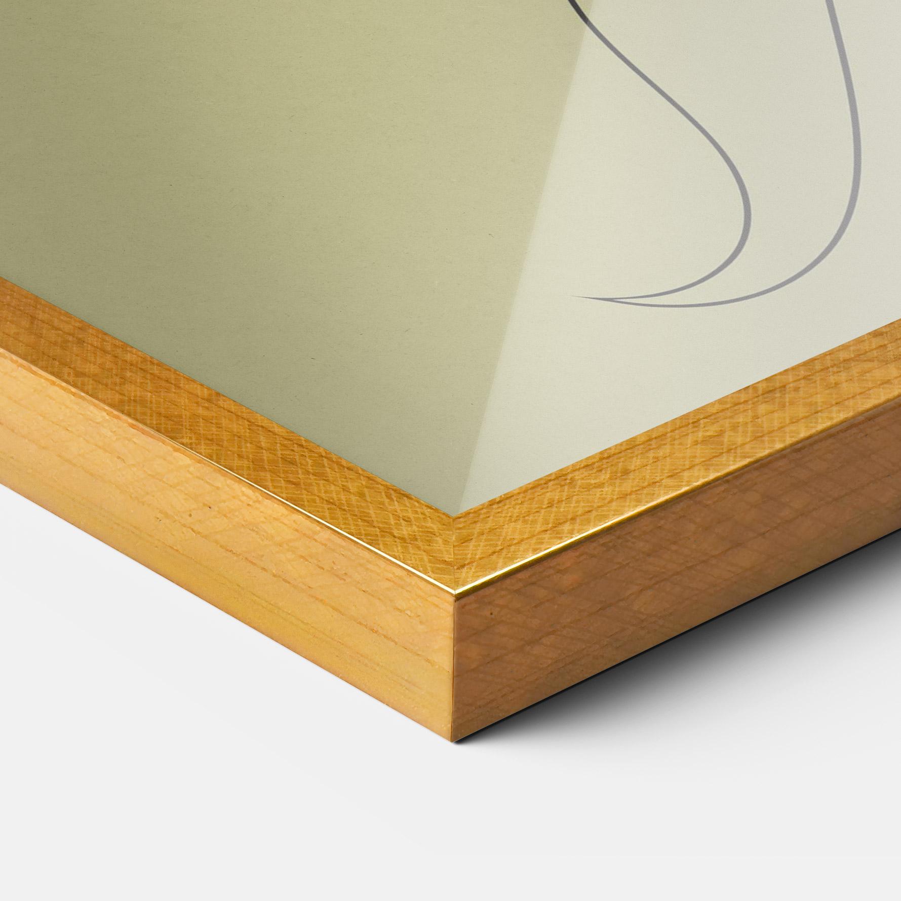 Poster Înrămat Cream Womans Face mockup 3